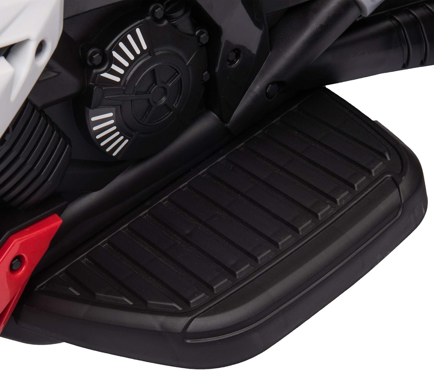 HOMCOM Kids 6V Electric Ride On Motorcycle Electric Motorbike w/Lights Music Horn 3 Wheel Outdoor Play Toy for 3-5 Years, Red - Image 9