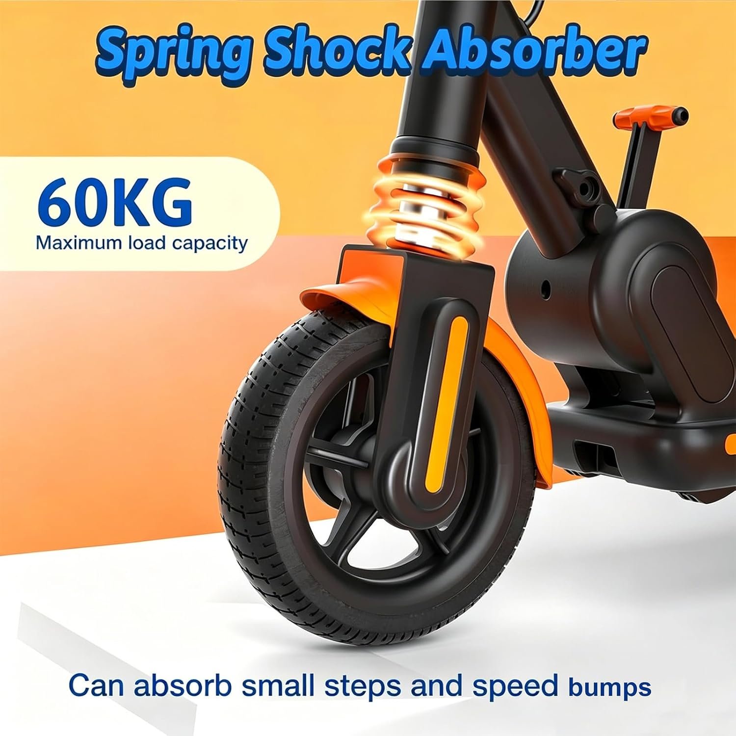 Kids Electric Scooter with 15km Range,6.5" Solid Tires,150W Motor, Foldable Aluminium Frame, Max 16km/h, Adjustable Height 75–100cm, LED Side Lights, Dual Brake System - Image 4