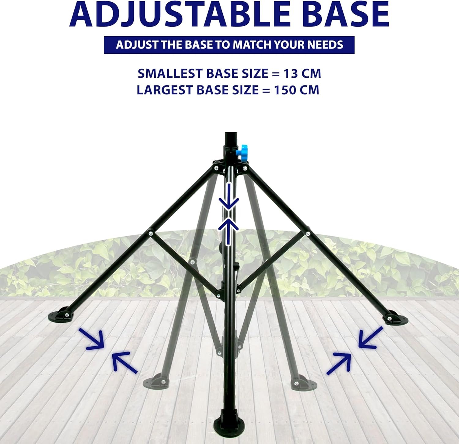 ZENO Bike Stand | Bike Repair Stand | Heavy Duty Folding Bicycle Workshop Stand | Height Adjustable Bike Rack | Mountain Bike Work Tool with a Front Wheel Stabilizer | 193CM - Image 6