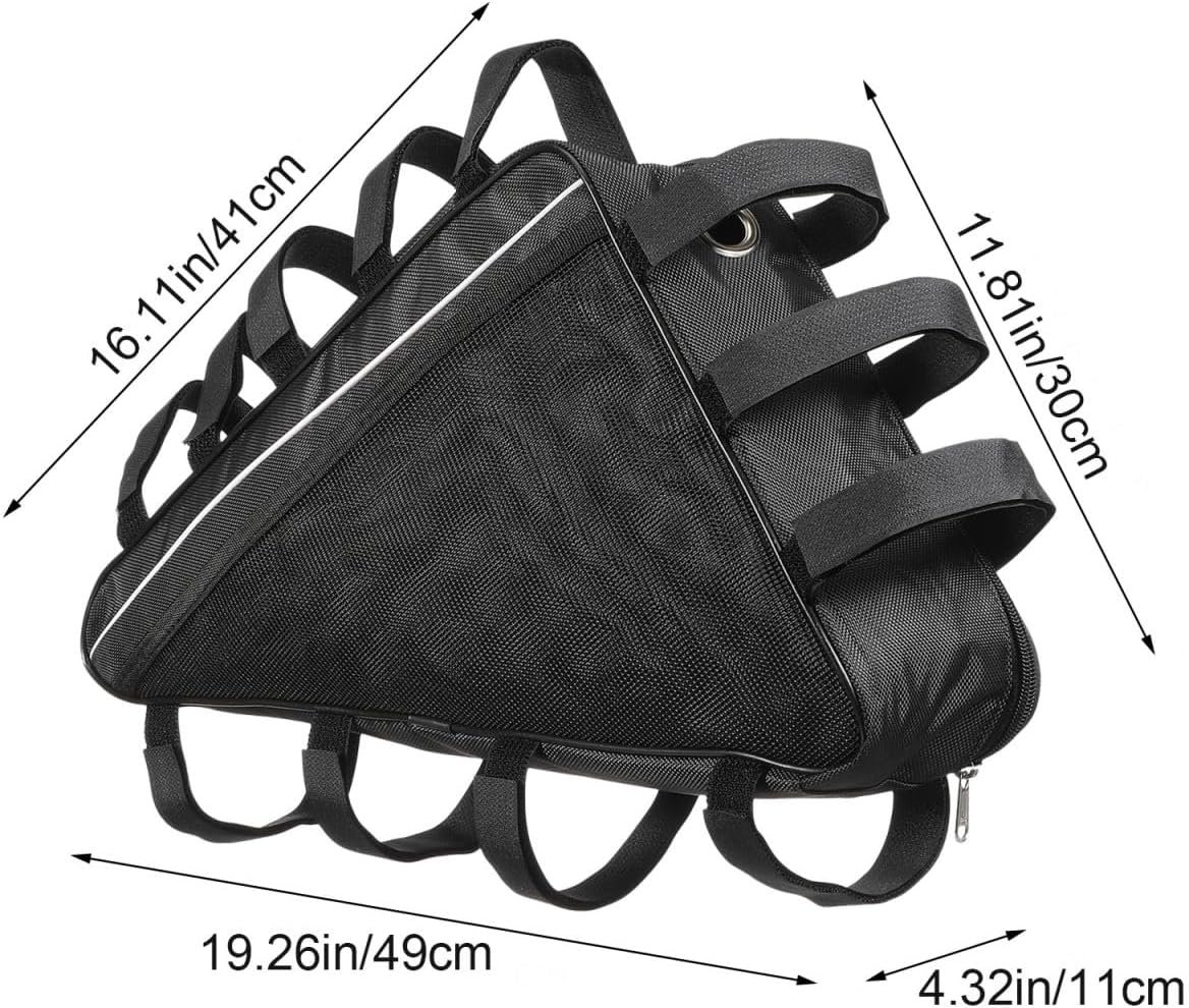 Healeved Bike Triangle Bag Frame Mount Storage Pouch Large Capacity Waterproof Electric Bike Battery Case for Cycling Hiking Camping - Image 7