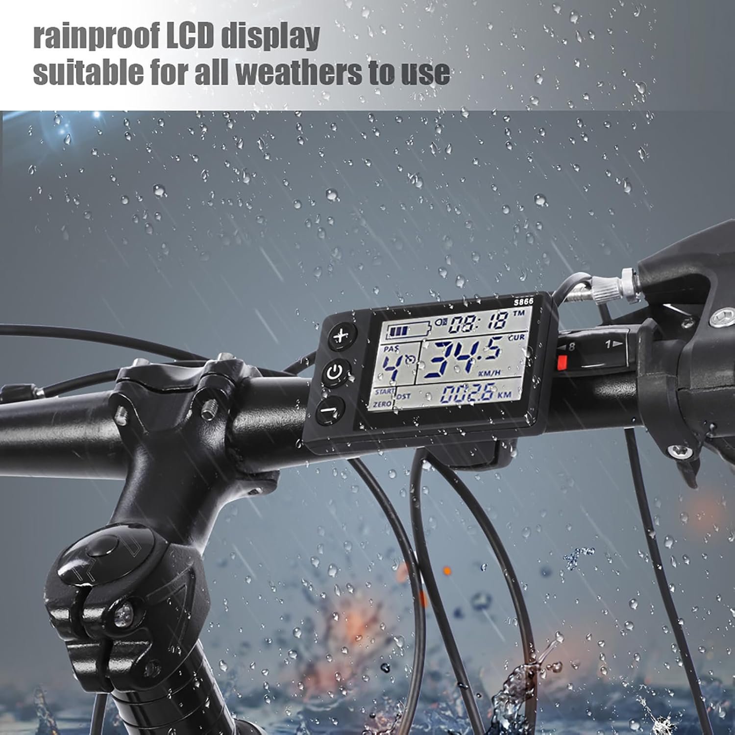 Ebike Controller, 24V-36V Brushless Bike Controller, Electric Scooter Display Panel, with Waterproof LCD Display Panel, for Electric Bicycle Scooter (24V/36V 350W) - Image 5