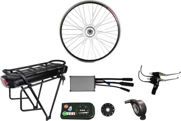 36V 250W Front Wheel Electric Bike Conversion Kit | Battery & Pannier Rack Included | Complete E-Bike Kit | 20" 26" 27.5" 28" 29er 700C