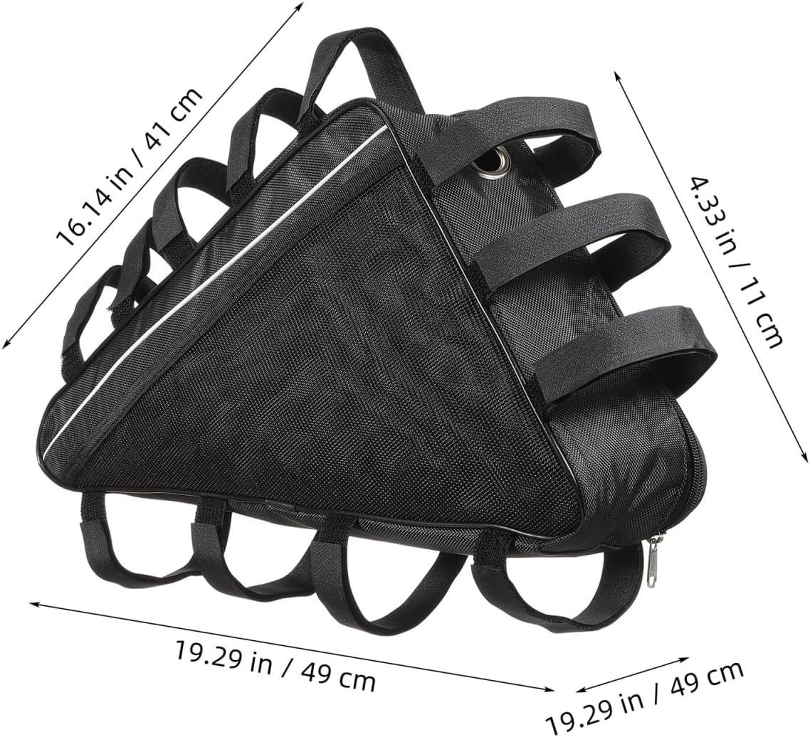 HANABASS Ebike Battery Bag, Waterproof Triangle Frame Storage for Bicycle Conversion Kit & Controller, Oxford Cloth Cycling Pouch - Image 3