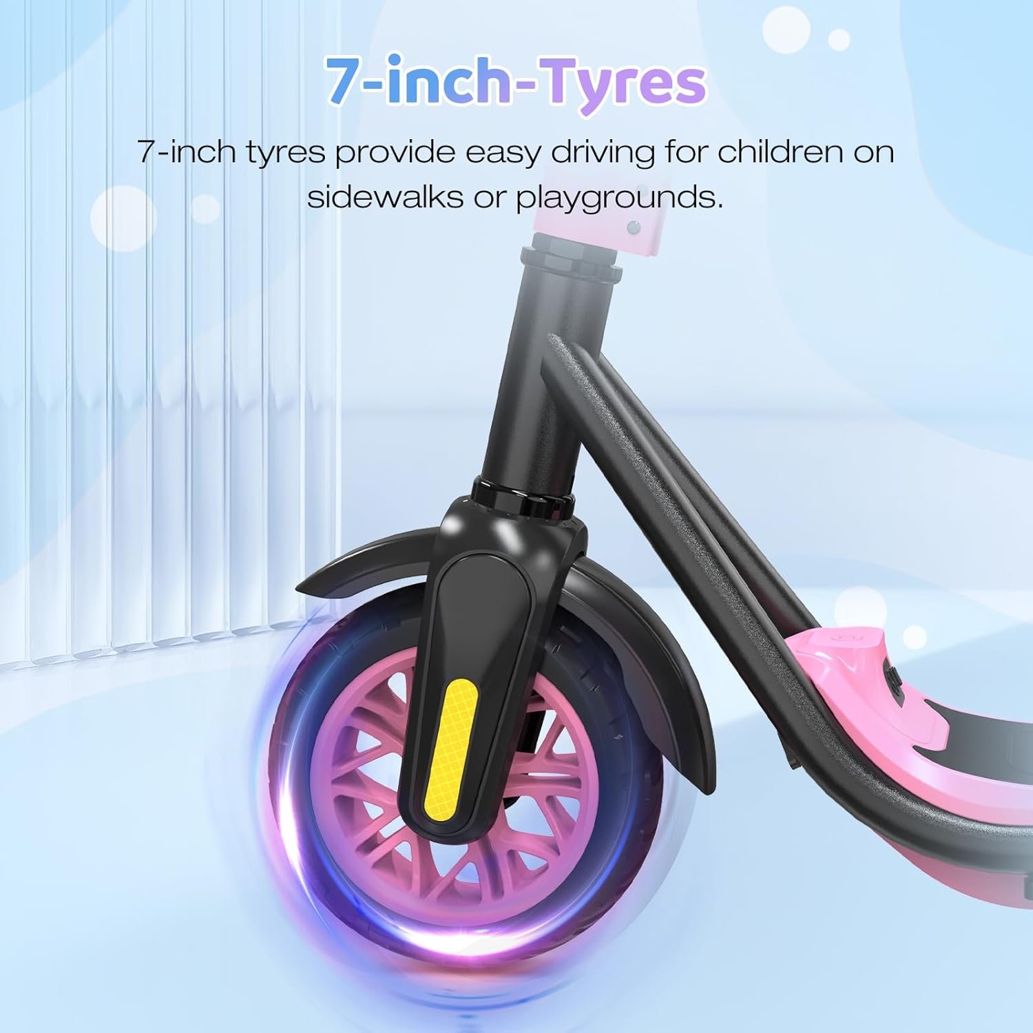EVERCROSS E6 Electric Scooter for Kids, 7" Lightweight E-Scooter for Ages 6-12, Electric Scooter with A Range of Up to 20 km and 7-Color Lights, 3 Speed Modes (8, 12, 16 km/h) - Image 6