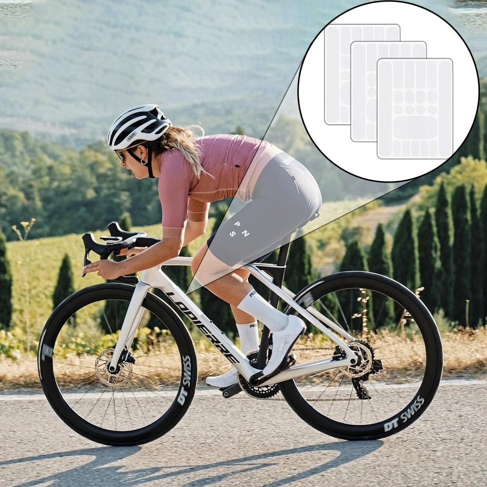 Bike Frame Protector Film Transparent - 3 Pack - Scratch and Shock Proof Stickers for Mountain Bike, Road Bike, Electric Bike - Image 5
