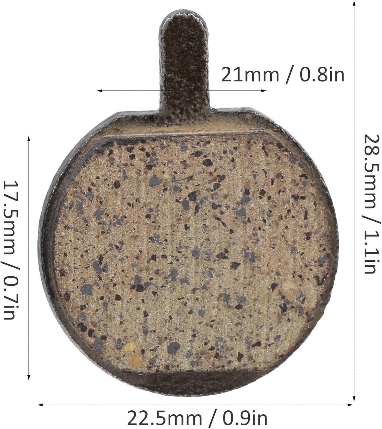 Mountain Bike Disc Brake Pads, 5 Pairs 22.5cm Round Electric Scooter Braking Pad Semi Metal Resin Brakes Low Noise Wear Resistance Mute Cycling Replacement Parts E Bikes Bicycles BB2 JAK5 BBB7 - Image 4