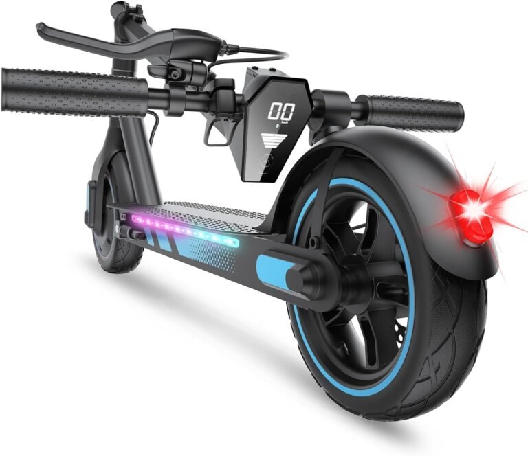 Electric Scooter for Adults,8.5/10" Tires,Powerful 500W Motor,Max 35/38/45KM Long Range,Top Speed 25Km/h,Lightweight and Foldable Scooter,Dual Lighting System and Drum Brake,Smart APP Control