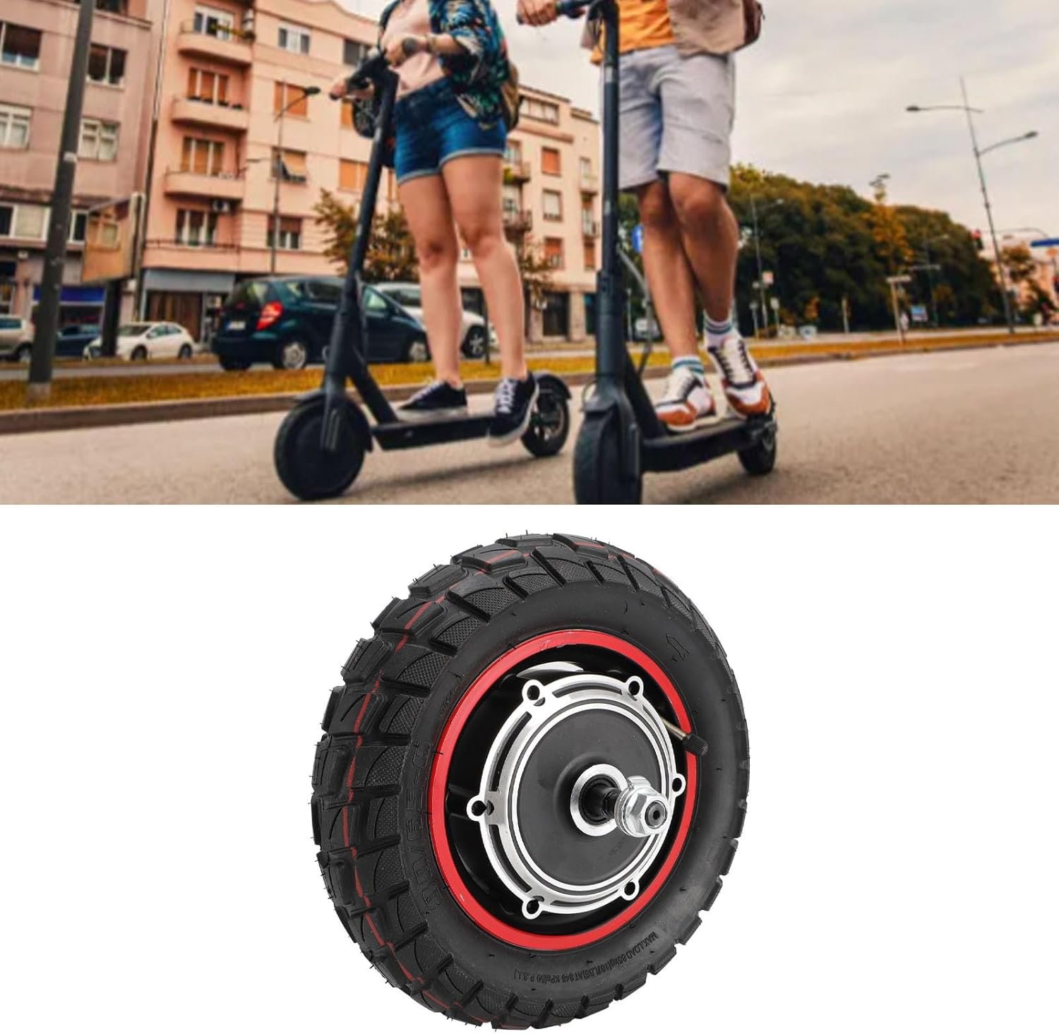 Electric Scooter Hub Motor for M4 M4pro 48V 800W with Solid Rubber 10 Inch Rear Wheel - Compatible with Electric Scooters - Image 6