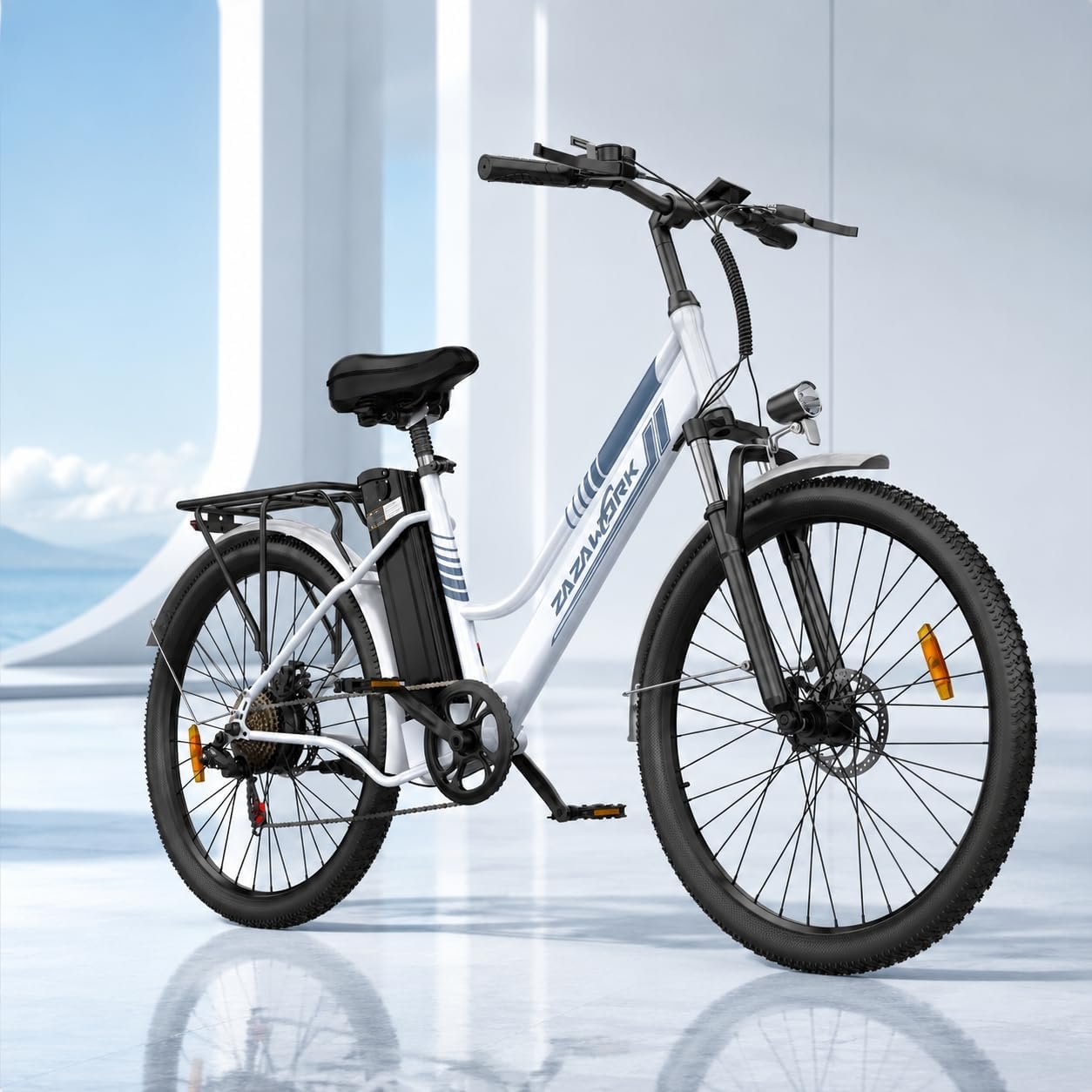 E Bikes for Men Adults, 250W Electric Bike with 39nm Torque, 36V20AH Battery 100-120km Range, 7-Speed Disc Brake & Spring Shock Absorber, 26 Inch Electric Bicycle for Outdoor & Commute