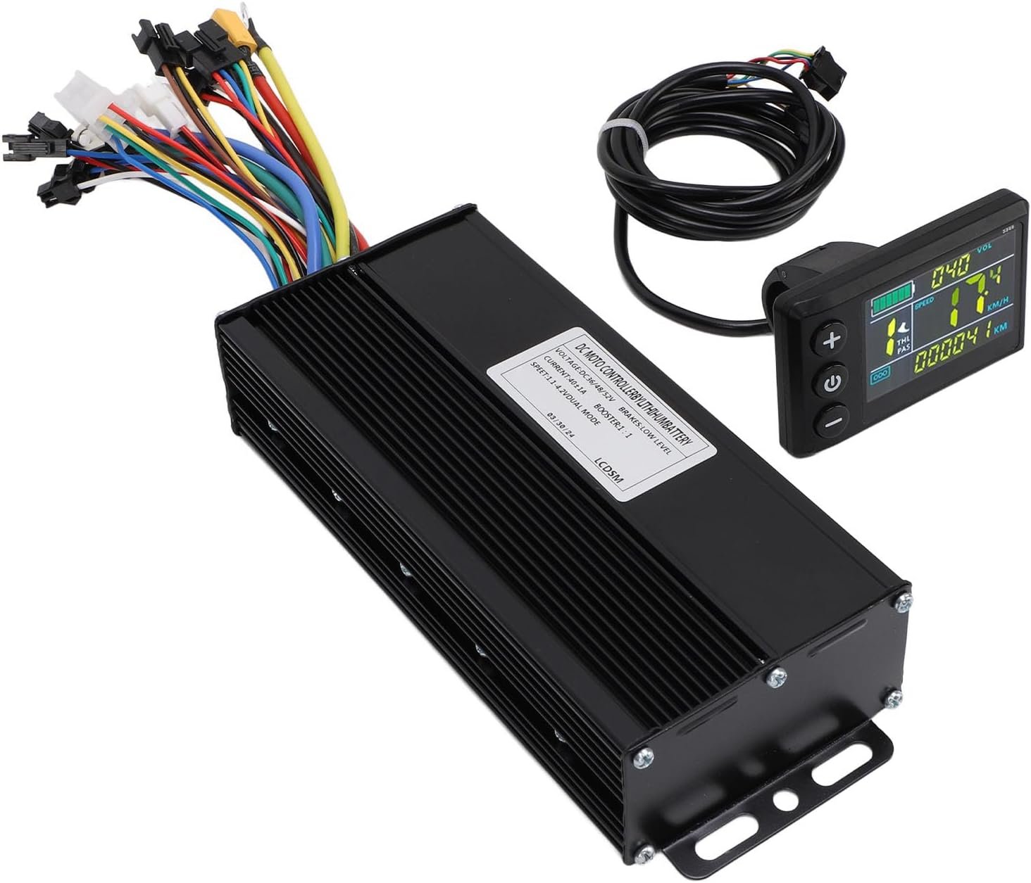 Electric Bike Brushless Motor Controller Kit, 36V 48V 52V 1500W 2000W 40A 3 Mode Sine Wave Controller S866 Color LCD Display Panel Kit - Image 9