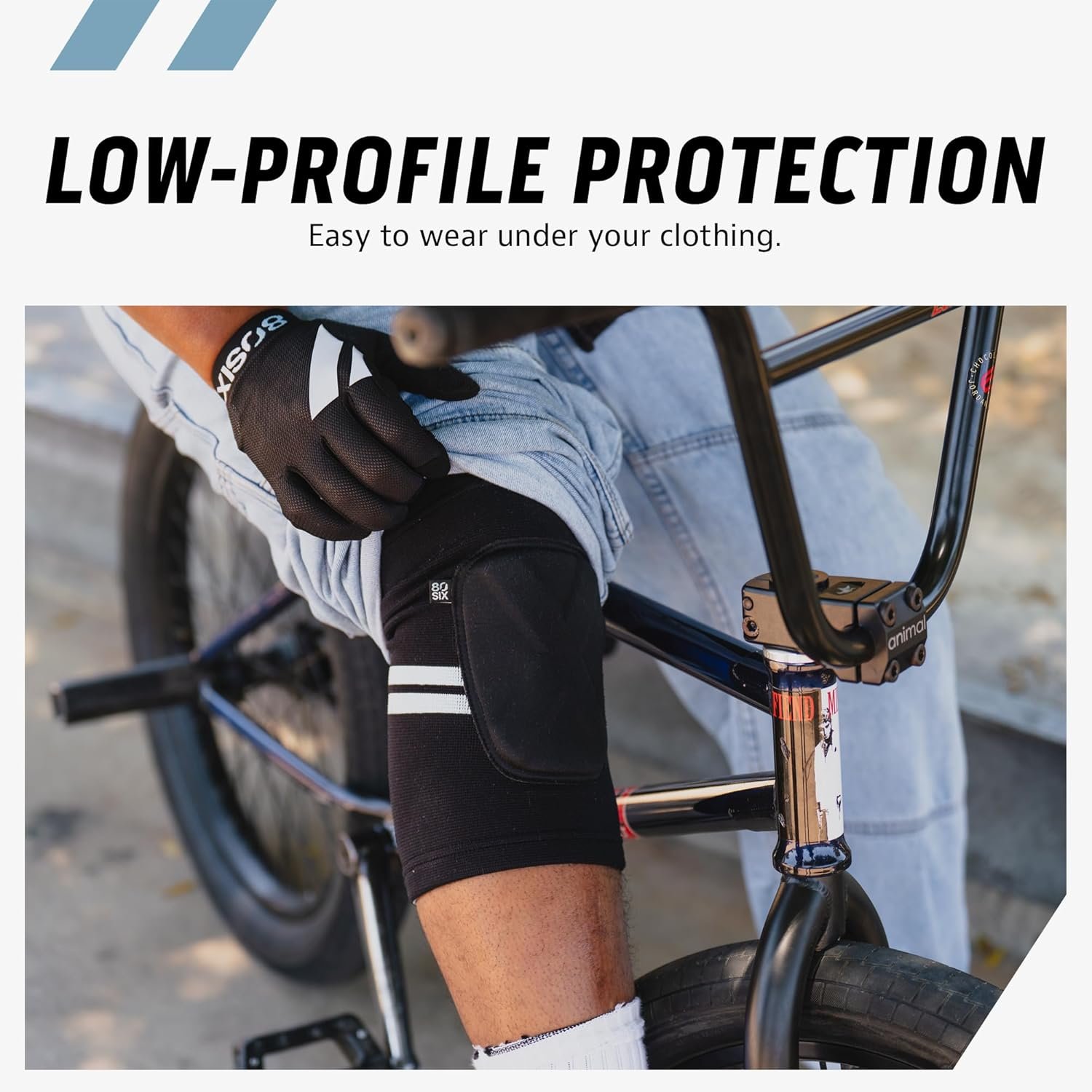 80SIX Stealth Pad Set – Soft, Shock-Absorbing Knee and Elbow Protectors for Skateboarding, Scooters, Cycling and Volleyball – Suitable for Both Kids and Adults - Image 6