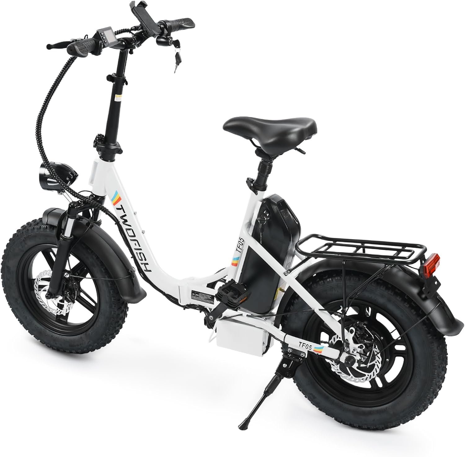 16-Inch Shock-Absorbing Adult Off-Road Electric Bicycle, Unisex and Youth 250w Pedal-Assist Electric Bicycle, Removable 54.6v 12ah Battery, Suitable for Urban Commuting and Camping - Image 3