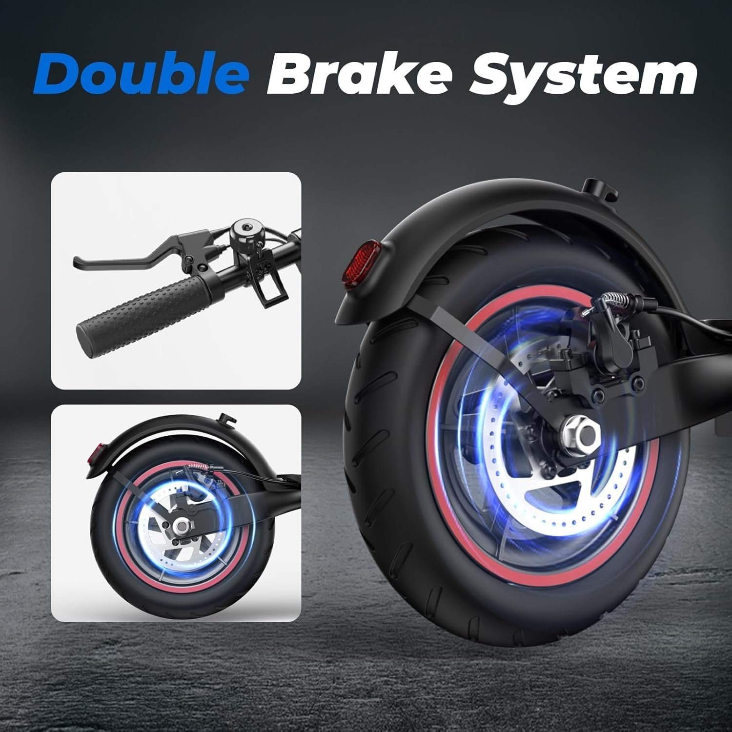 Electric Scooter, 34-45KM Range 500W Motor 8.5-9.3" Pneumatic Tires Fast Electric Scooter for Adults with APP Control,3-4 Speed Modes,Foldable E Scooter - Image 6