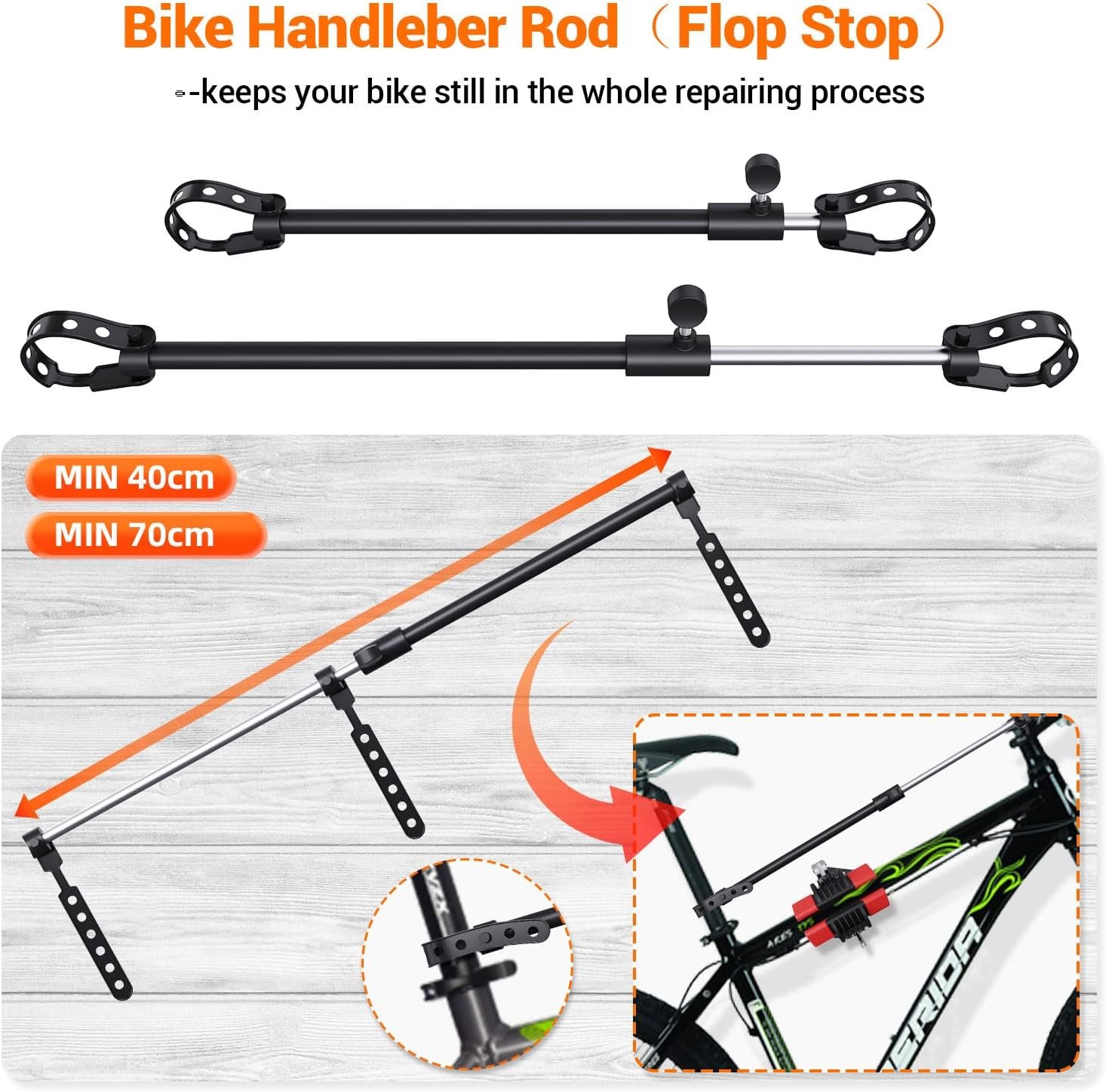 Sportneer Bike Repair Stand Bike Wall Mounts Bike Stand Bike Rack Bicycle Wall Hanger Bike Clamp Adjustable Removable Home Bicycle Maintenance Stand for Variety of Bikes - Image 4