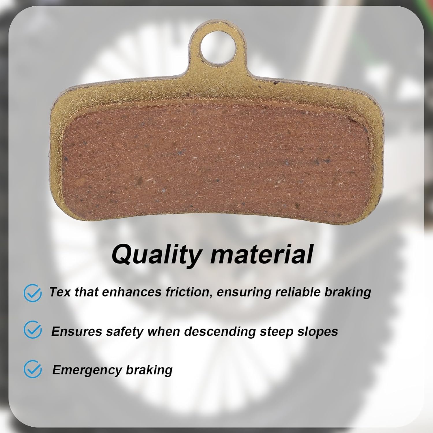 2pcs Disc Brake Pads, Compatible with Surron Light Bee X/S Segway X160 X260 Talaria Sting R MX3 MX4 Durable Front & Rear Electric Dirt Bike Replacement Pads - Image 4