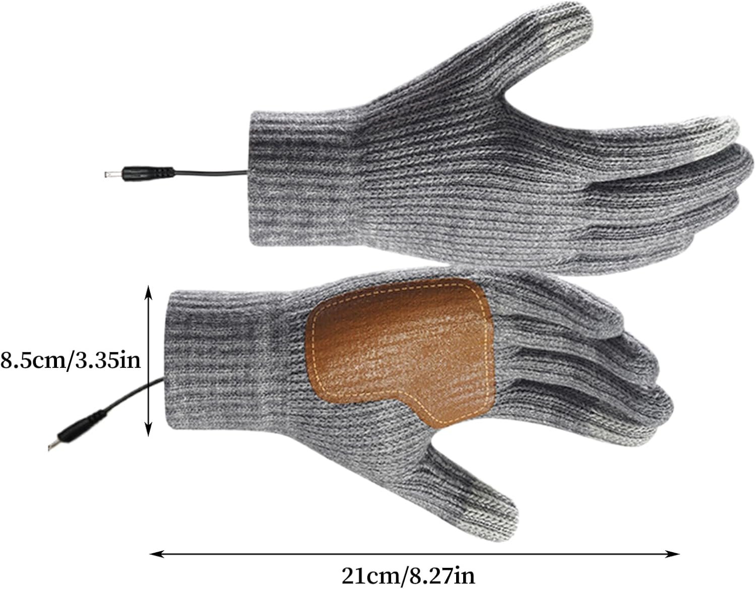 Heated Gloves for Men | Touchscreen Electric Mittens | 3 Levels Temperature Heated Ski Gloves,for BBQ Ski Cold Weather Camping Driving Running Work Motorcycle Cycling - Image 5
