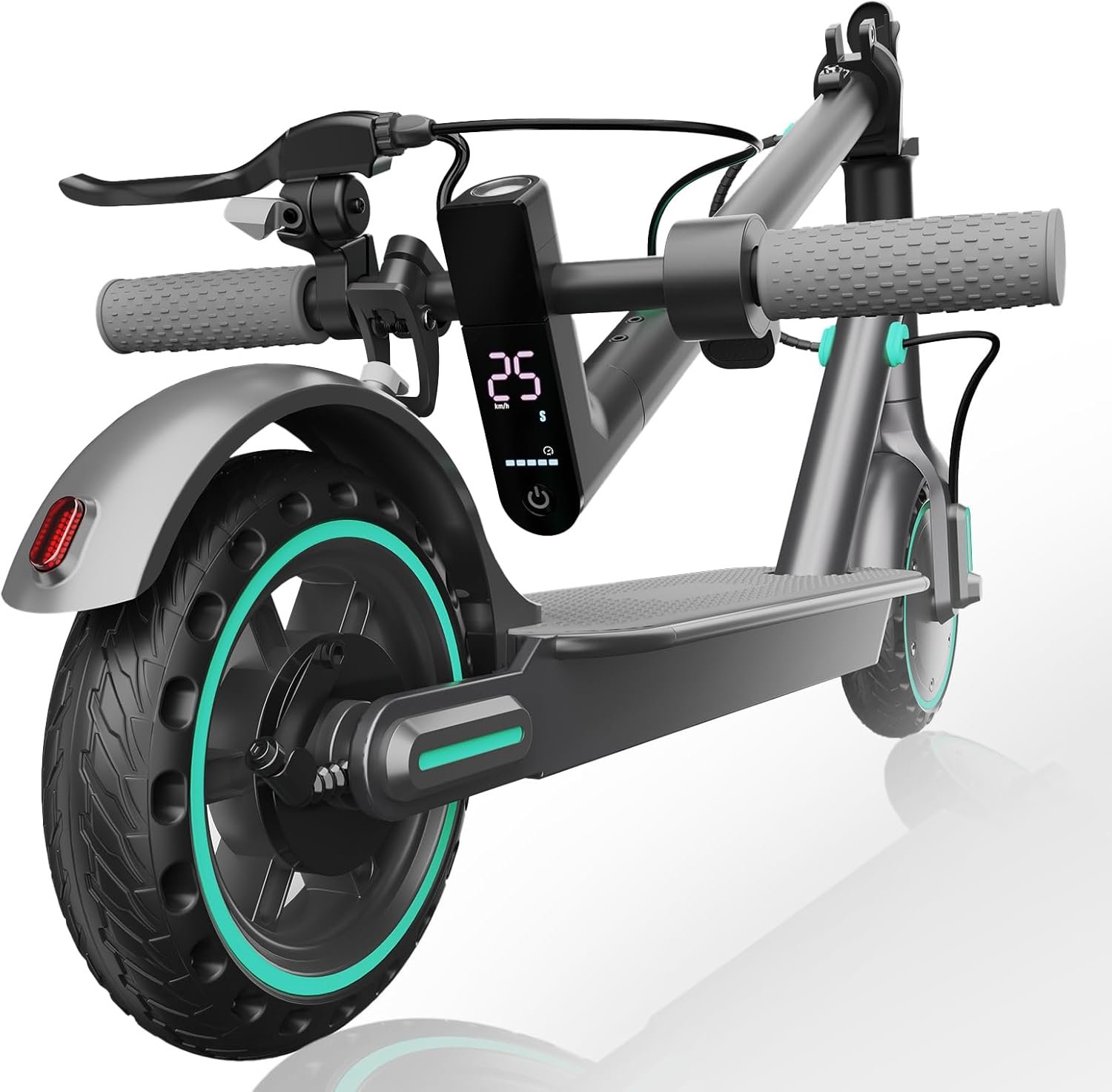 Electric Scooter, 350W/500W Motor, 8.5" 10" Tires, 25Km/H, 20/33/35/50Km Long-Range, E-Scooter for Adults with Dual Suspension and Dual Lighting System, Smart APP Control