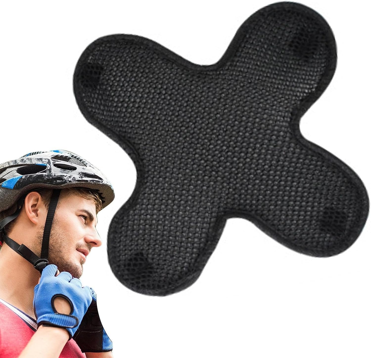 Helmet Liner Pads - 3D Cellular Mesh Comfort Insert, Universal Motorcycle Helmet Padding, Quick Dry Foam | Anti Slip Sweat Venting Cushion For Road Riding Electric Bike Safety Upgrade - Image 7