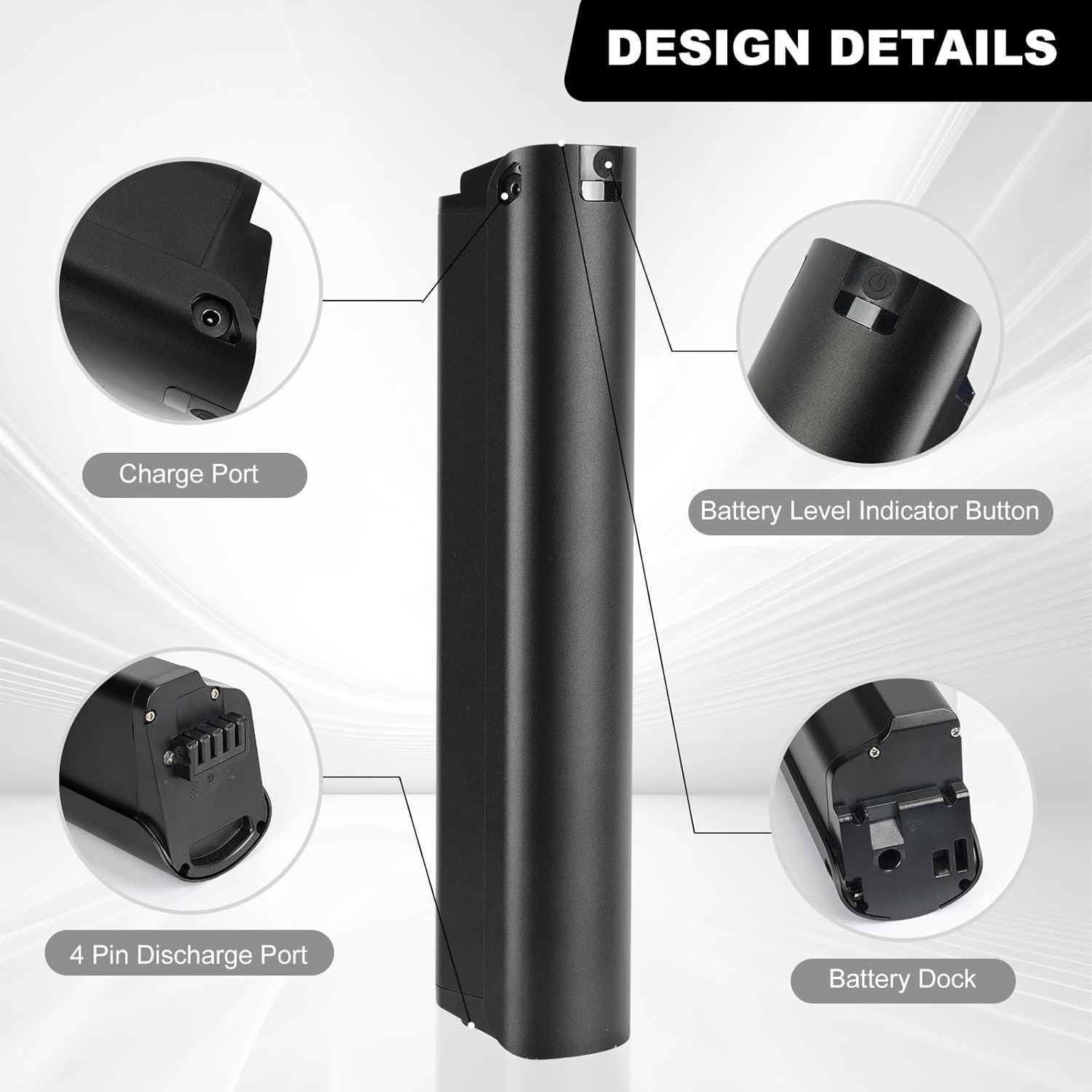 Ebike Battery 36V 15Ah A+ Grade Cell Lithium ion Battery with Charger for 500w 350w 250w Motor, Electric Bike Conversion Kit - Image 2