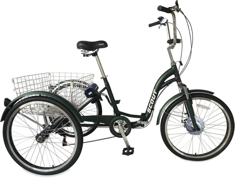 SCOUT Electric tricycle, 24" wheels, folding frame, 6-speed, 14Ah, 250w motor, LCD screen