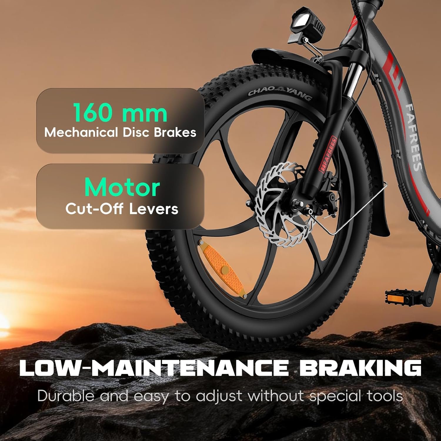 Fafrees F20 Electric Bike for Adults, 20 INCHES Folding E-Bike 250W, 36V 16AH/18AH Removable Battery, 7-Speed City Electric Bicycle - Image 8