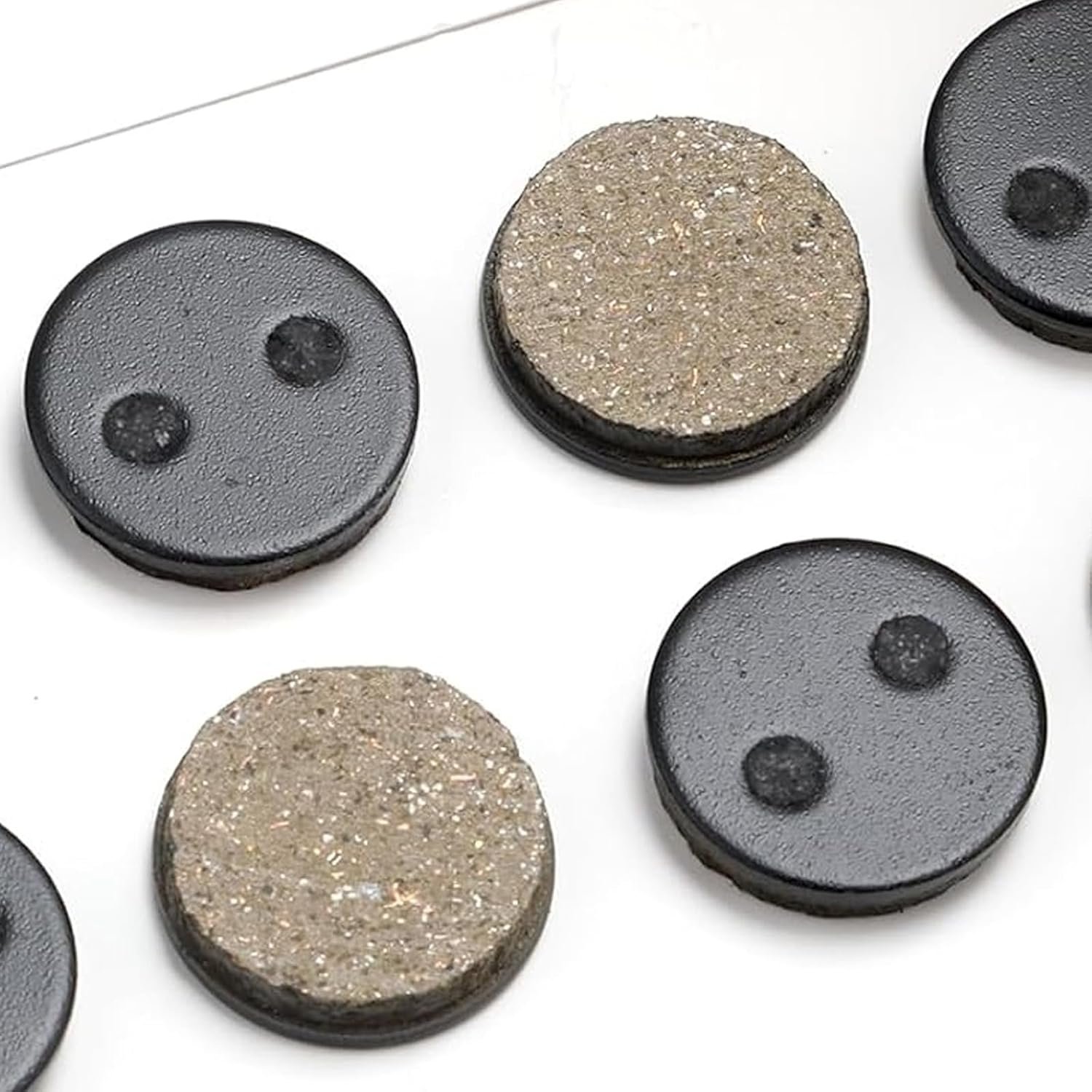 Bike Disc Brake Pads 4 Pairs Resin Oil Semi-Metal Round Pad Bicycle Accessories Brake Pads Replacement Cycling Road Mountain Bike Brake Pads for Bicycle Electric Bike Cycle - Image 5