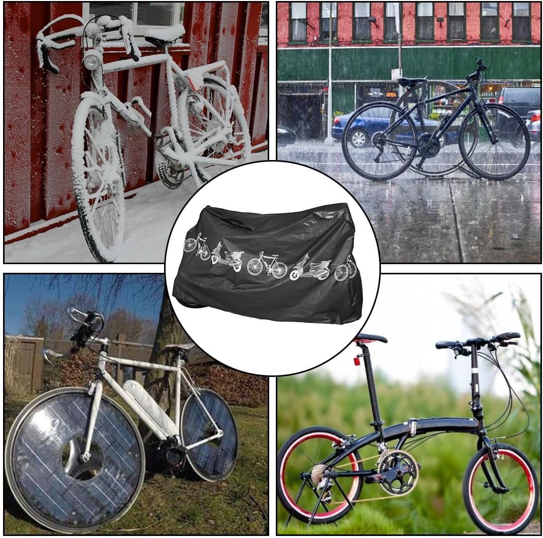1PCS Bike Cover,Waterproof Outdoor Bicycle Cover,Nylon,Anti Dust Rain UV Protection Cycle Cover Waterproof Outdoor for Mountain Road Bike - Image 7