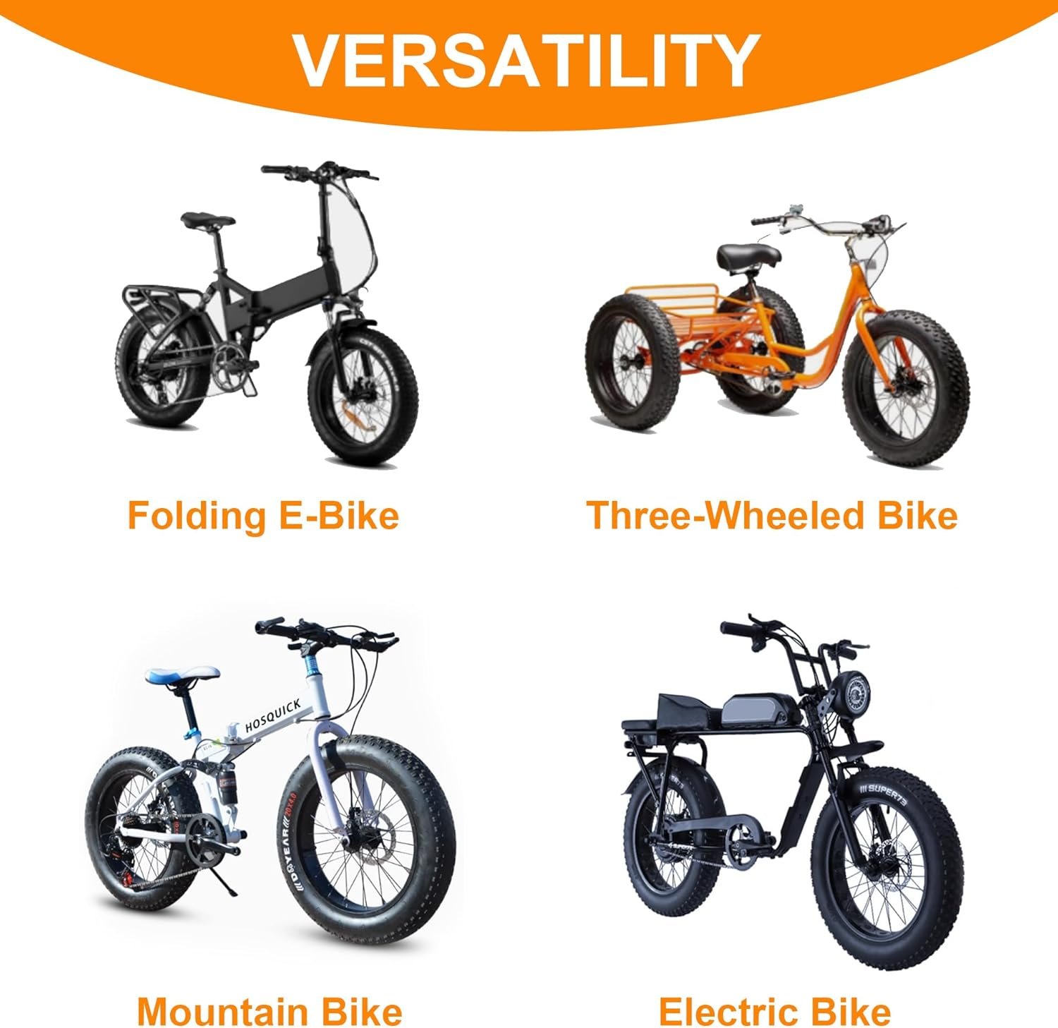 2-Pack 20x3.0 Bike Tires & Tubes, 20 Inch Mountain Bike Tire, 20x3 Bike Tire Tube with Tire Levers, Folding Replacement Bicycle Tires for Off-Road Bike and Ebike(UK) - Image 7