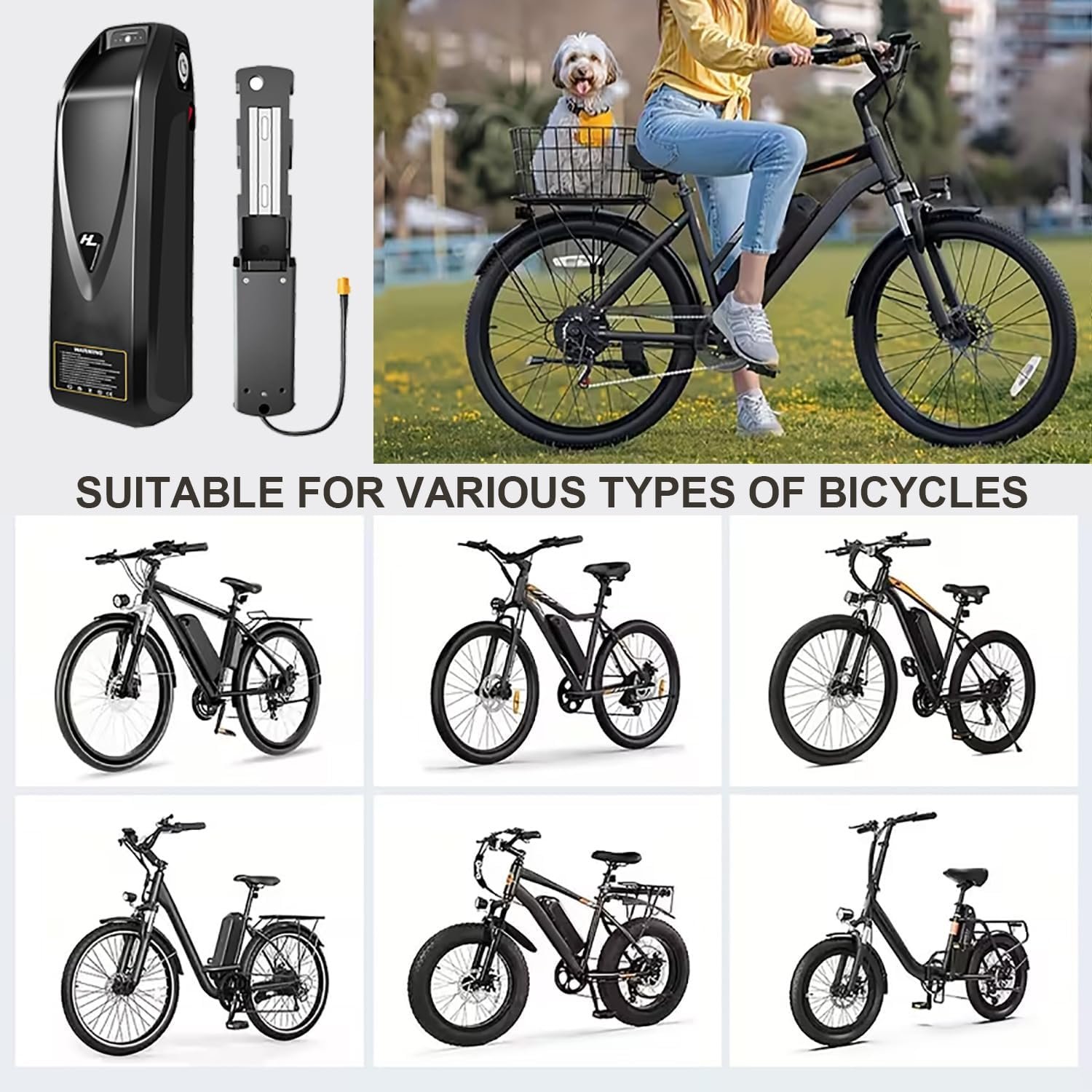 48V Ebike Battery 20Ah Hailong Lithium Ion Replacement Battery for 250W 300W 350W 500W 750W 1000W 1500W 1800W Motor - Image 6