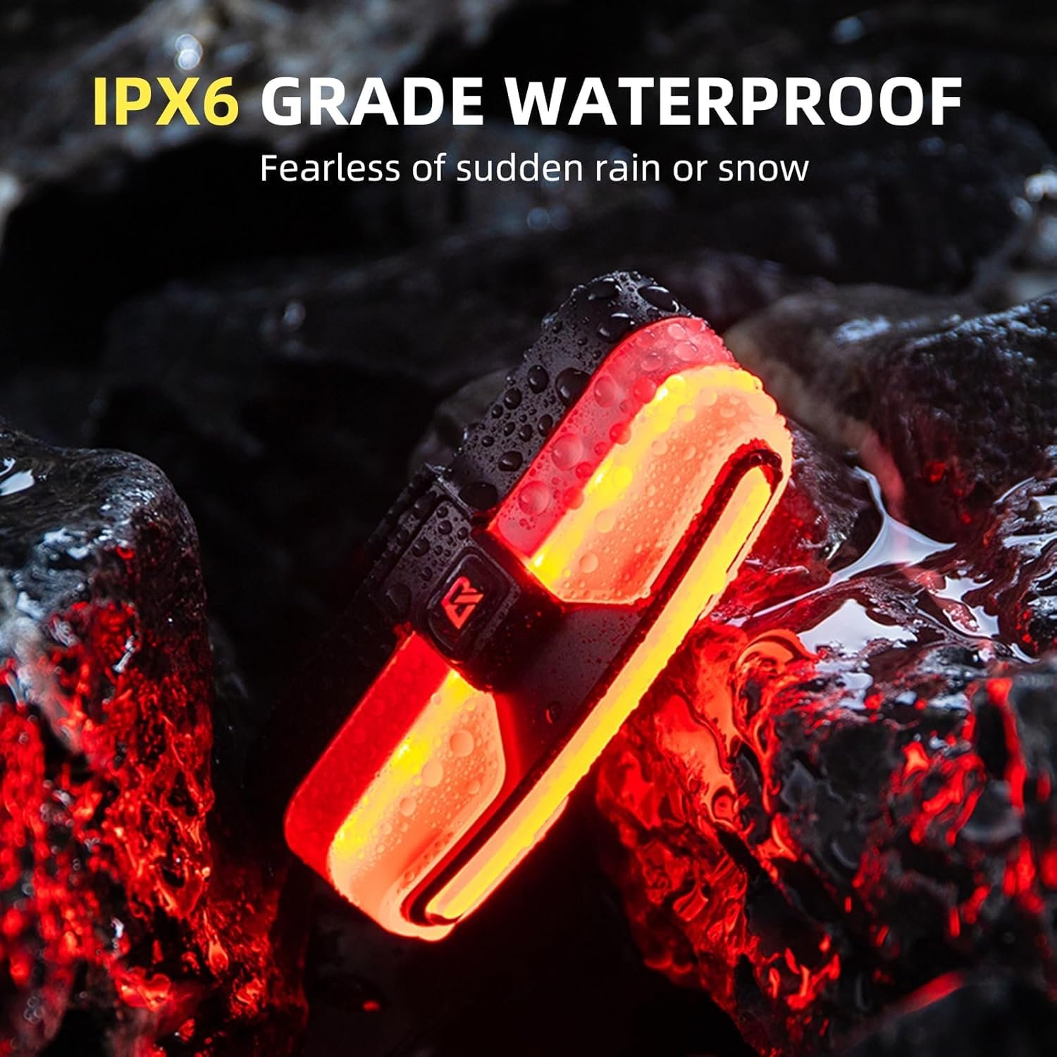 ROCKBROS Rear Bike Tail Light USB Rechargeable, Smart Bike Taillight with Brake Sensing, 5 Lighting Modes Bicycle Taillight, IXP6 Waterproof, 500mAh Capacity, For Cycling and Night Riding - Image 5
