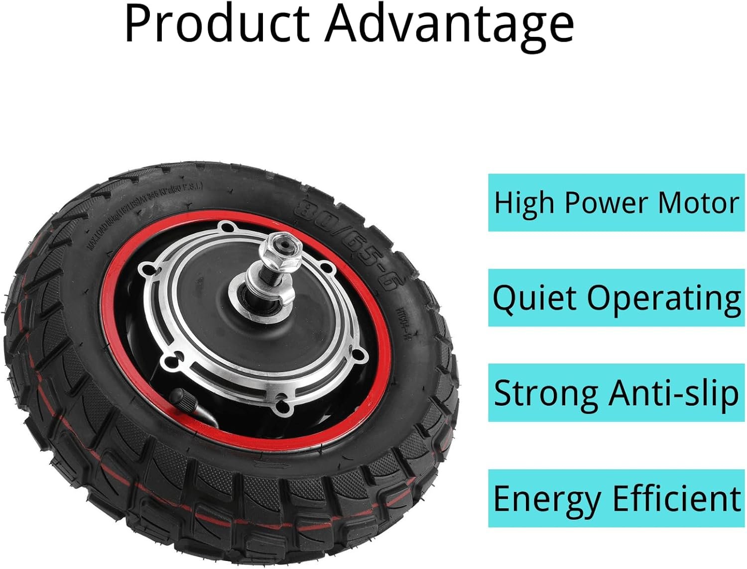 Electric Scooter Hub Motor for M4 M4pro 48V 800W with Solid Rubber 10 Inch Rear Wheel - Compatible with Electric Scooters - Image 4