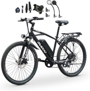 SUDOO Electric Bikes for Adult, 26&...