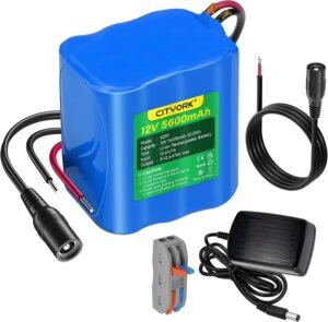 CITYORK 12V DC 5600mAh Rechargeable...