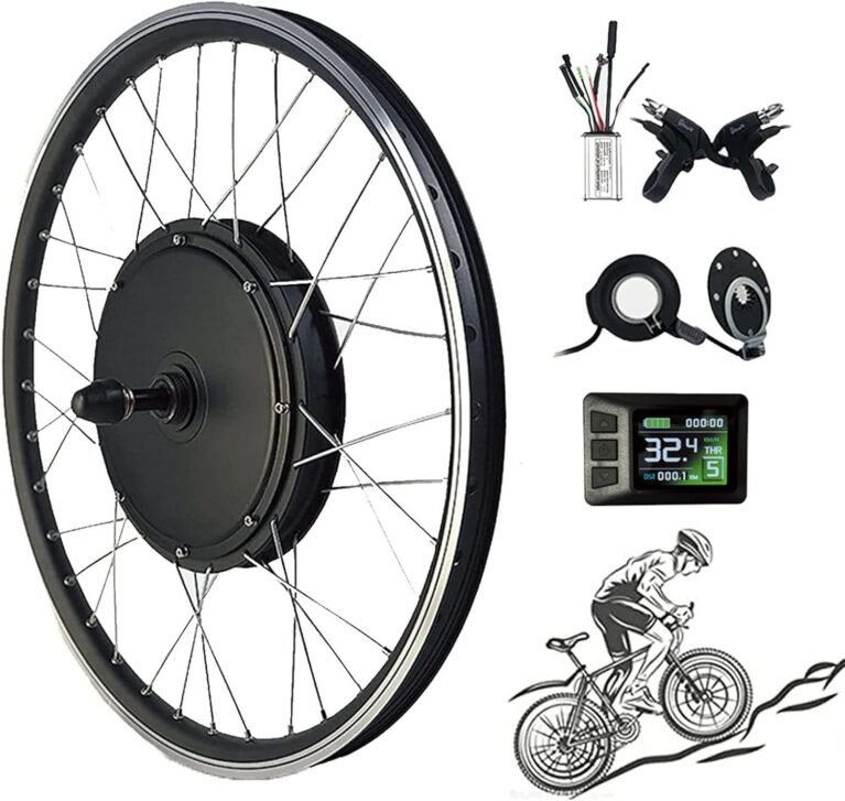 Electric Bike Wheel Conversion Kit, Front Wheel Motor Hub, Intelligent Controller for Road Bike, EBike Cycling Upgrade