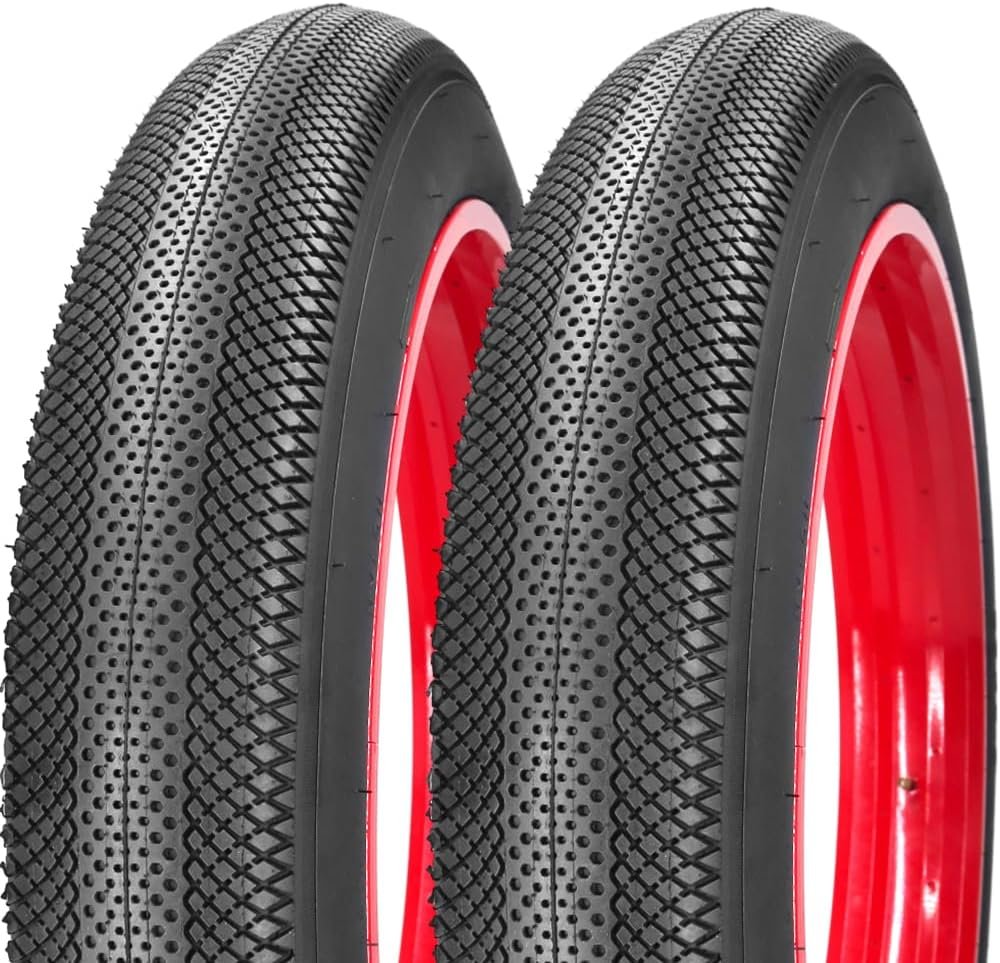 2 Pack 20"/26"X4.0" E-Bike Fat Bike Tires and Inner Tubes Electric Tricycle Tyres Foldable Replacement Tire for City Commuter Ebike Street Road Pavement Urban Mountain Bicycle - Image 5