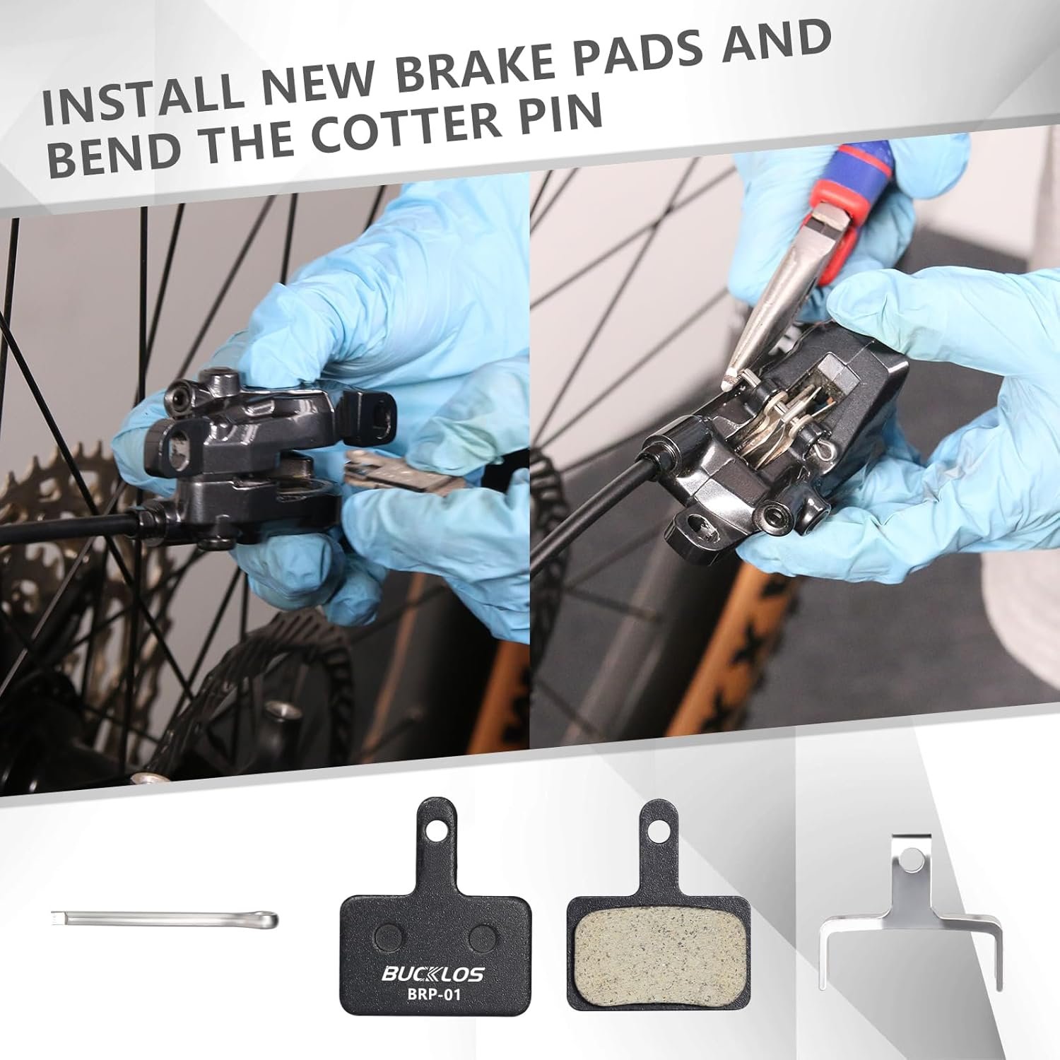Bike Brake Pads 2 Pairs/4 Pairs for TRP Tektro Shimano MT200 Deore Br-M575 M525 M515 T615 T675 M505 M495 M486 M485 M475,Disc Brakes Pads for Bicycle Mountain/Electric/Road/MTB - Image 5