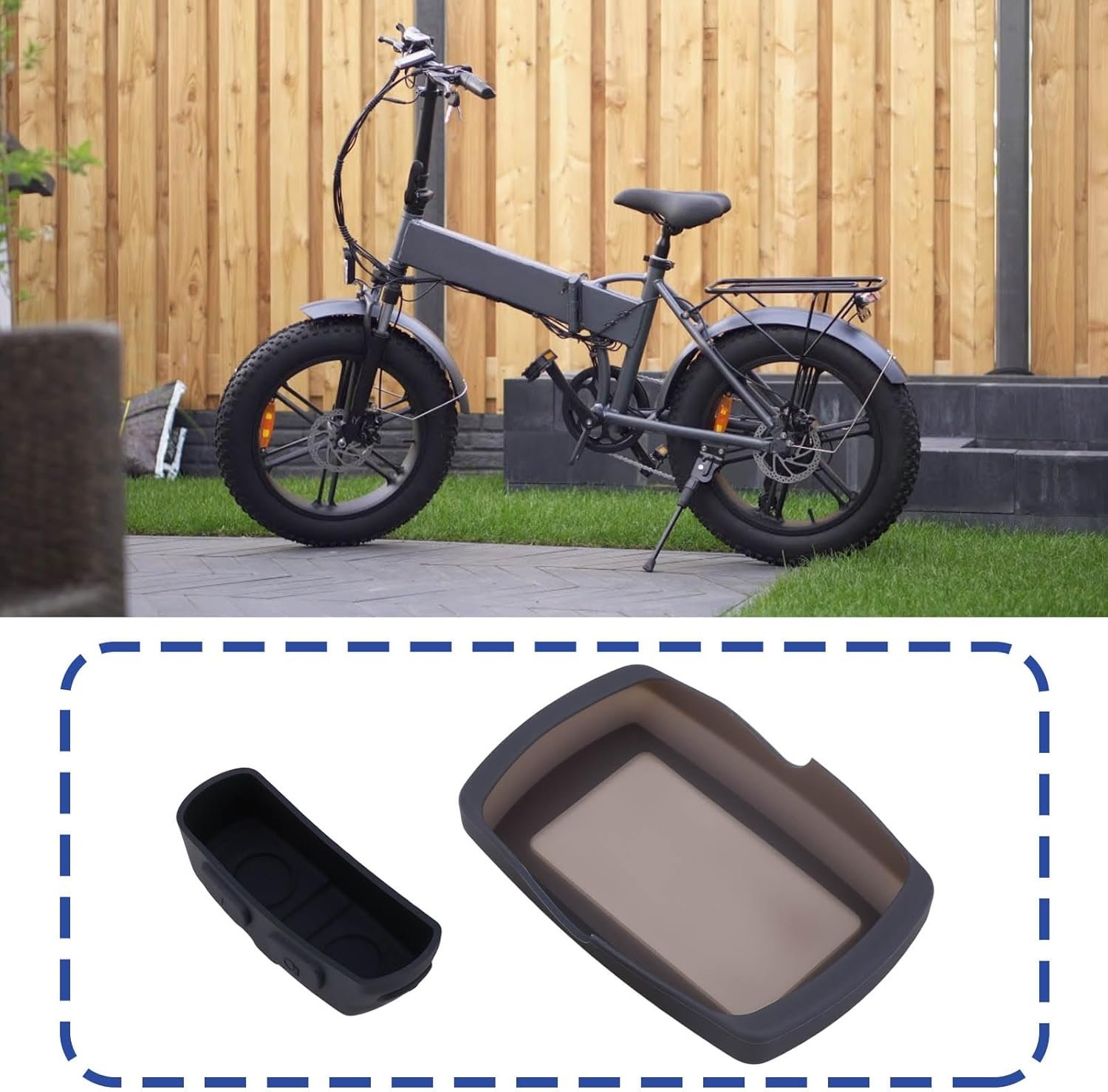 1Set E Bike Dashboard Waterproof Cover Set Compatible with Engwe EP-2 Pro Compatible with Engine Pro Electric Bicycle - Image 2