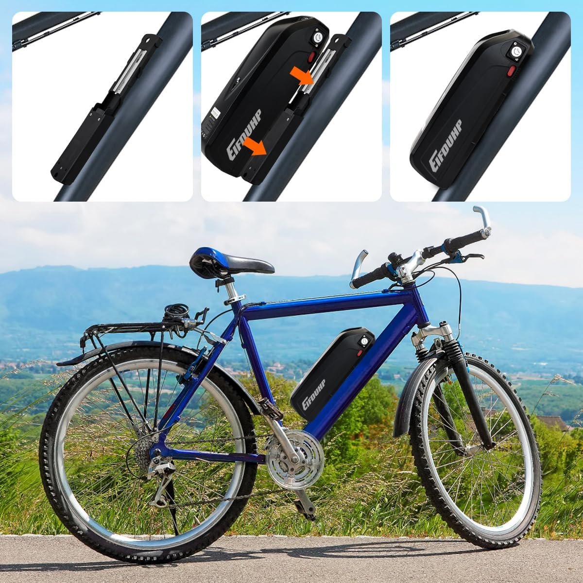 36V 22.5Ah Ebike Battery High Capacity, Electric Bike Lithium Battery with Charger, Base & BMS for 200W 250W 350W 500W 750W Bicycle Motors (36V 22.5AH 5Pin(50-750W)) - Image 5