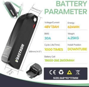 48V Ebike Battery with USB & C...