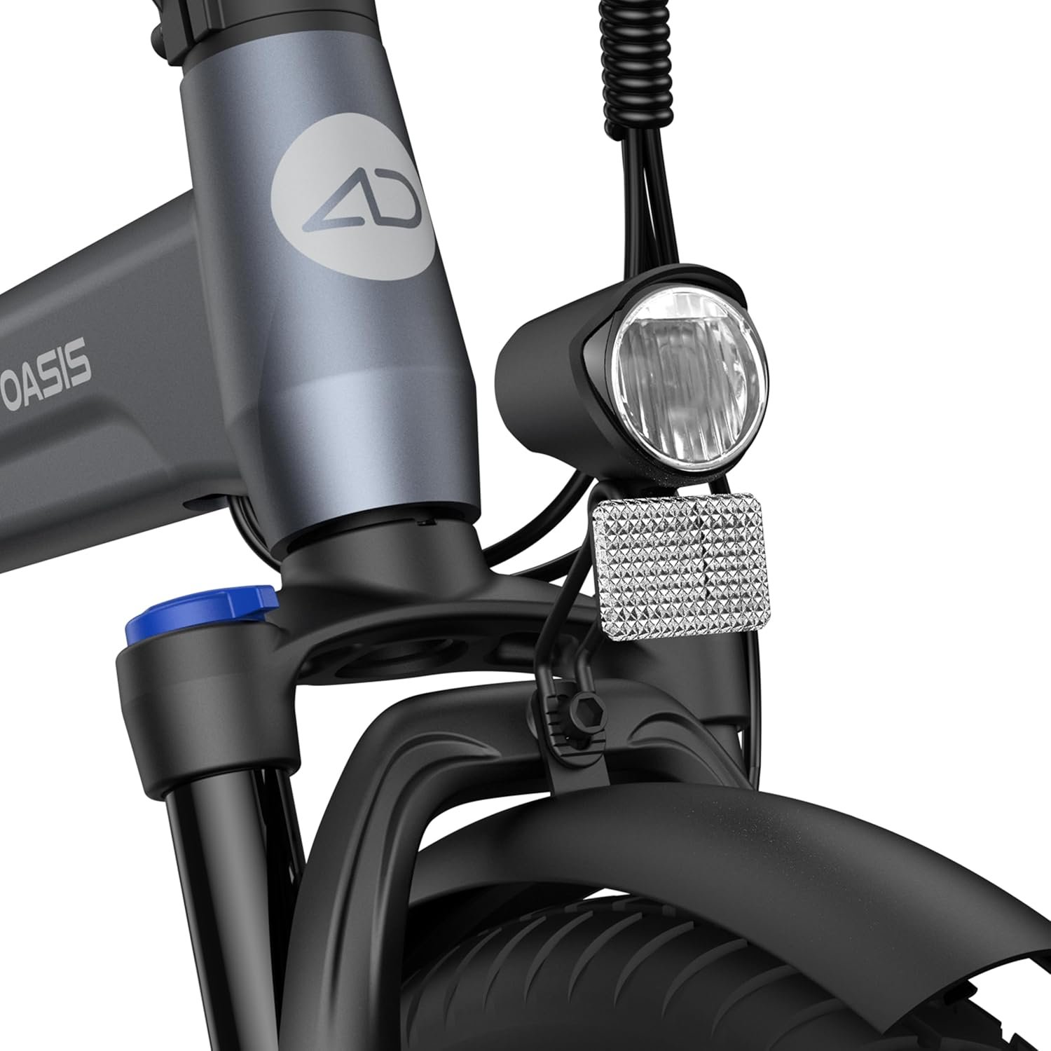 ADO Air20Pro Electric Bike Folding, EBike for Adults, 20" Folding Electric Bicycle, Belt Drive, Bafang Motor, ECO and SPORT Mode, Adjustable Shock Absorption, LCD, APP, Range Up To 100KM - Image 6