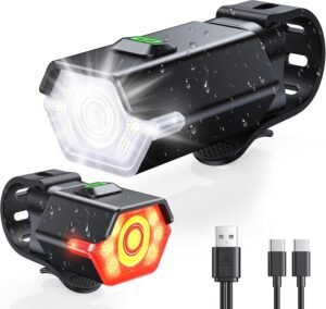 CIRYCASE Bike Lights Front and Back...