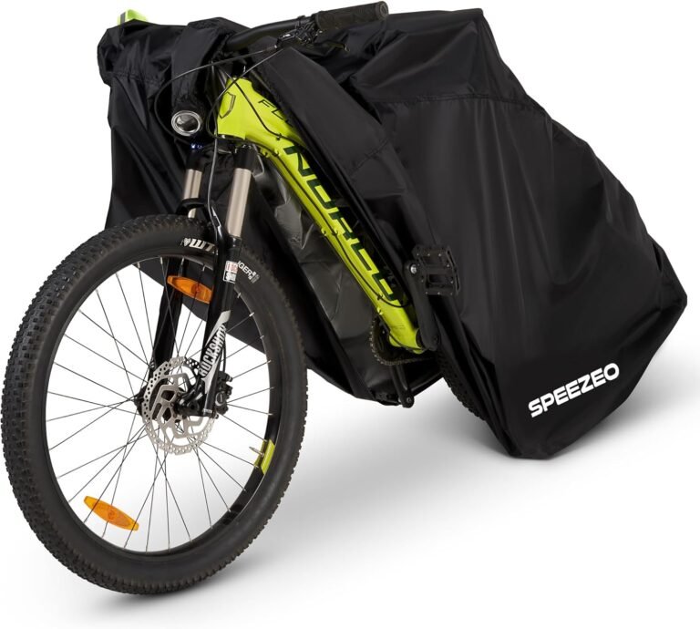 Bike Cover for Outside Storage Premium 210T fabric 100% Waterproof with Anti-Theft design-Fit for Mountain and Road Bikes Up to 29 Inch with Firm Lock Holes-Dust and UV Protection (Pack of 1)