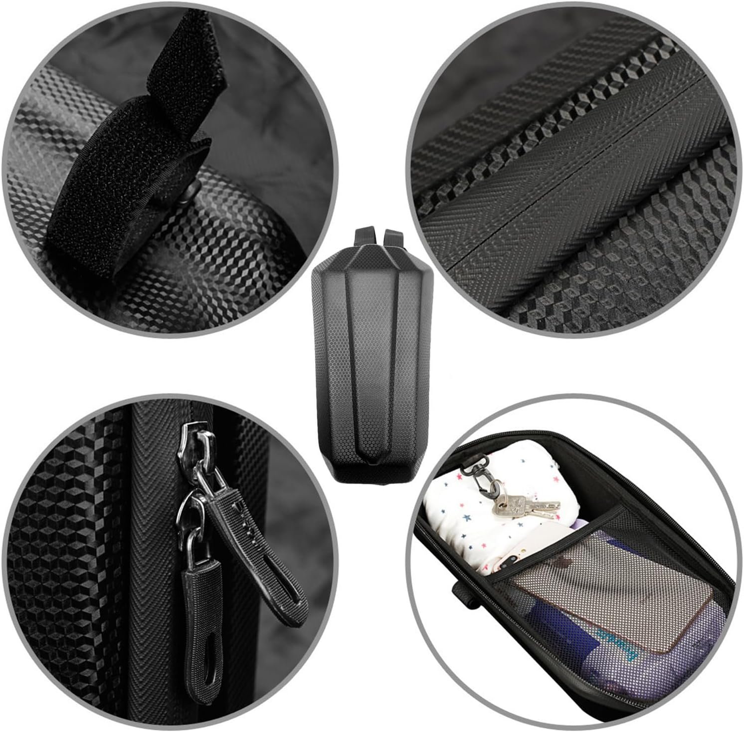Electric Scooter Bag, 3L Hard Shell Case, Front Handlebar Holder, Portable Carry Organizer, Charger Tool Storage, Repair Accessory, Travel Helper, Daily Riding Supply - Image 6