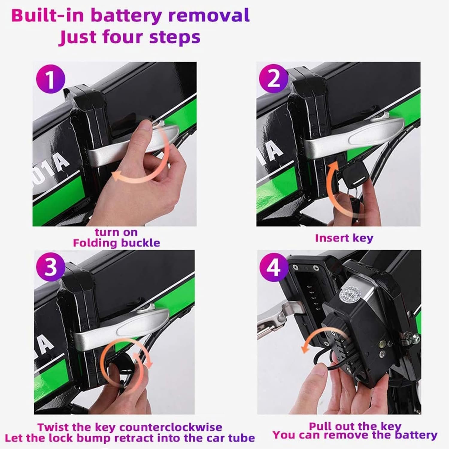 (3-5 days delivery) 48V E-Bike Battery 14Ah for Shengmilo Folding Electric Bike Battery for VTT fatbike pliant marque SMLRO Battery 350w 500w 750w 1000w Motor - Image 3