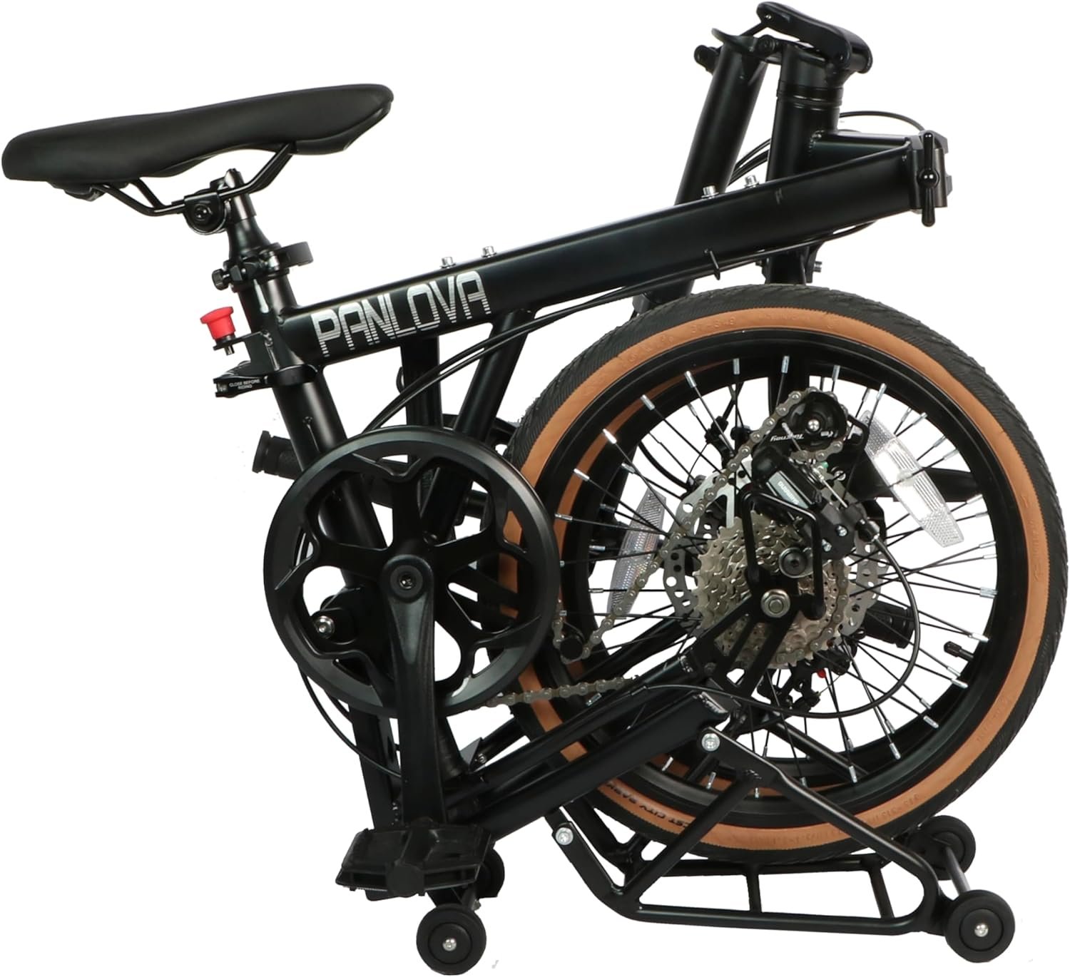 ECOSMO 16" New Unique Lightweight Alloy Folding Bicycle Bike with Dual Disc, 6 Speeds -16AF03BL - Image 2