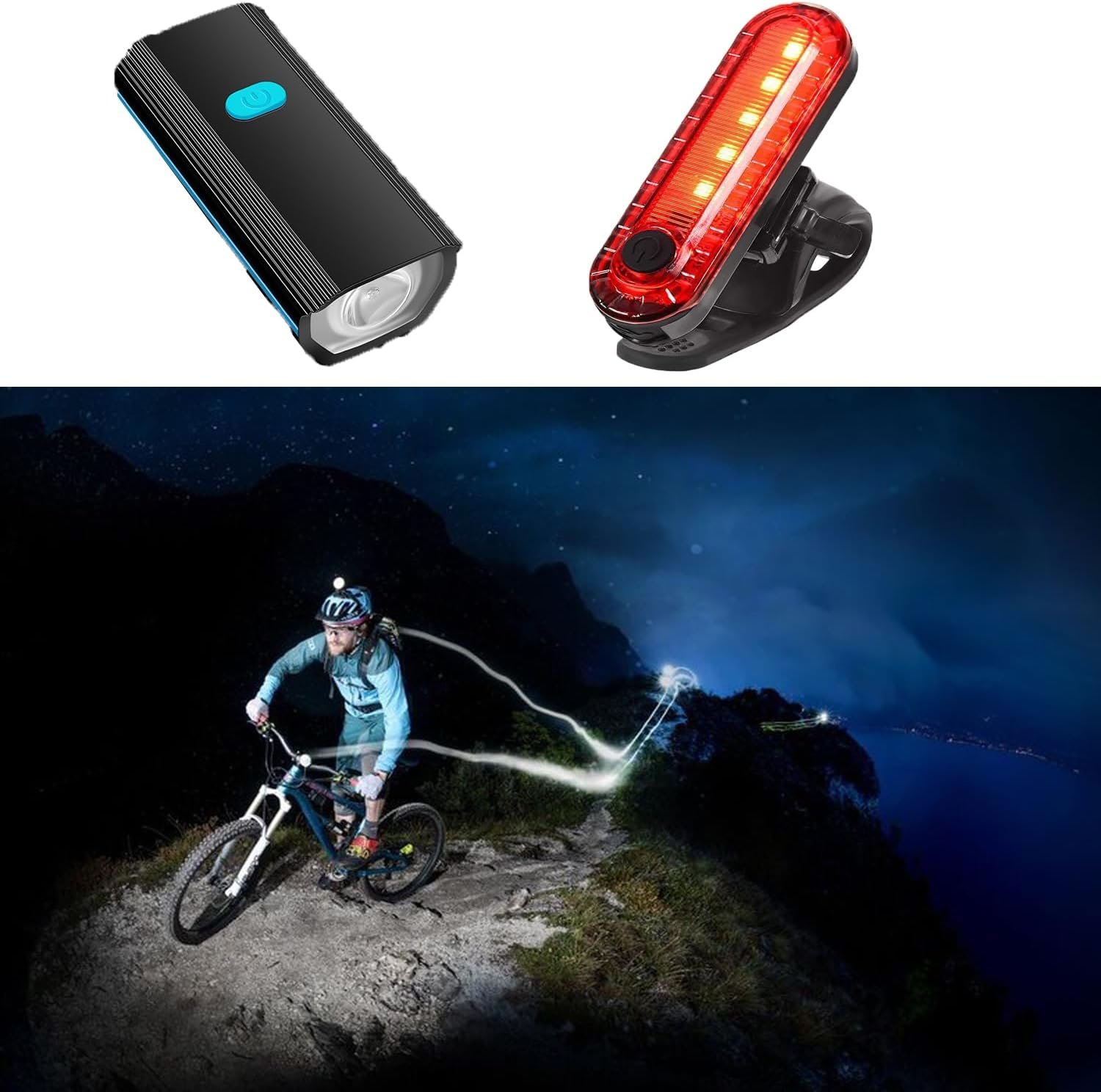 Rechargeable Bike Lights with Electric Bell and Tail Light, Ultra Bright Waterproof Bicycle Headlight with Quick-Release, for Night Riding, Road Mountain Bike Accessories for Kids Adults. - Image 8