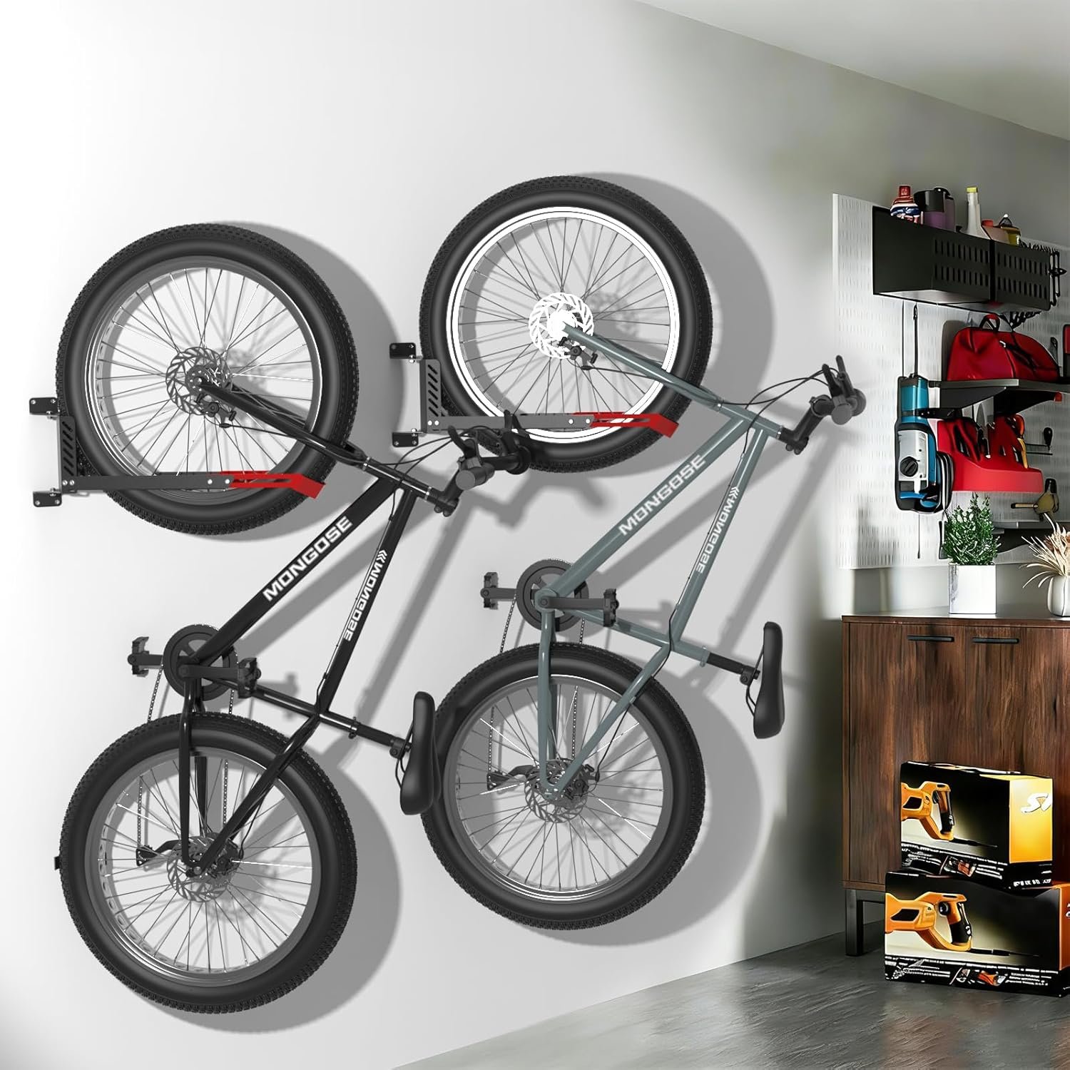 High Quality Swivel Bike Wall Mount, 160° Swivel Holds up to 110lbs, No-Lift Bike Rack Wall, Adjustable Foldable Wall Rack for Space-Saving, Fits 20"-29" Tyres,Bike Storage Rack for Garage and Indoor - Image 9