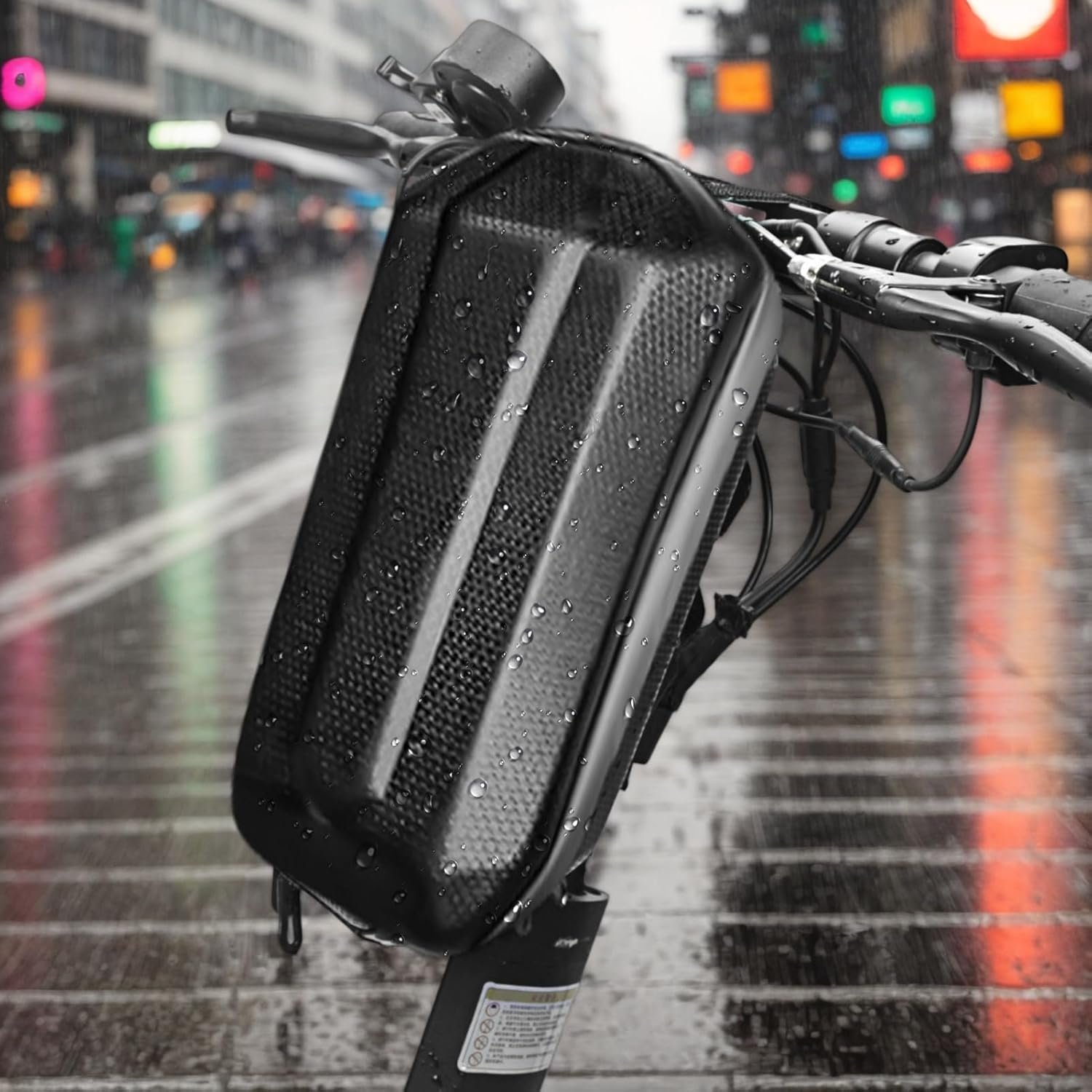 Electric Scooter Bag, 3L Hard Shell Case, Front Handlebar Holder, Portable Carry Organizer, Charger Tool Storage, Repair Accessory, Travel Helper, Daily Riding Supply - Image 3