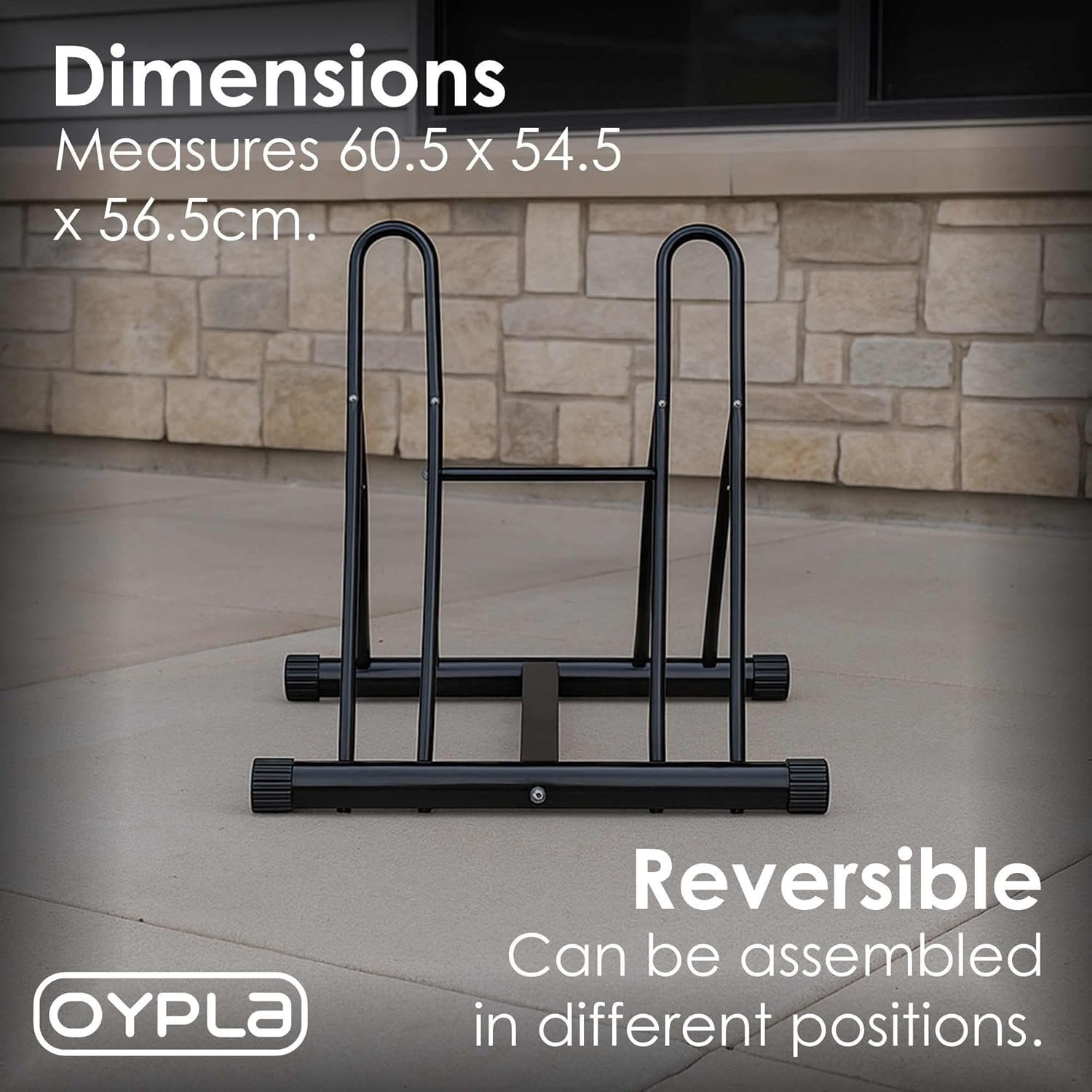 Oypla Double Heavy Duty Bike Bicycle Floor Parking Stand Holder Storage Rack - Image 5