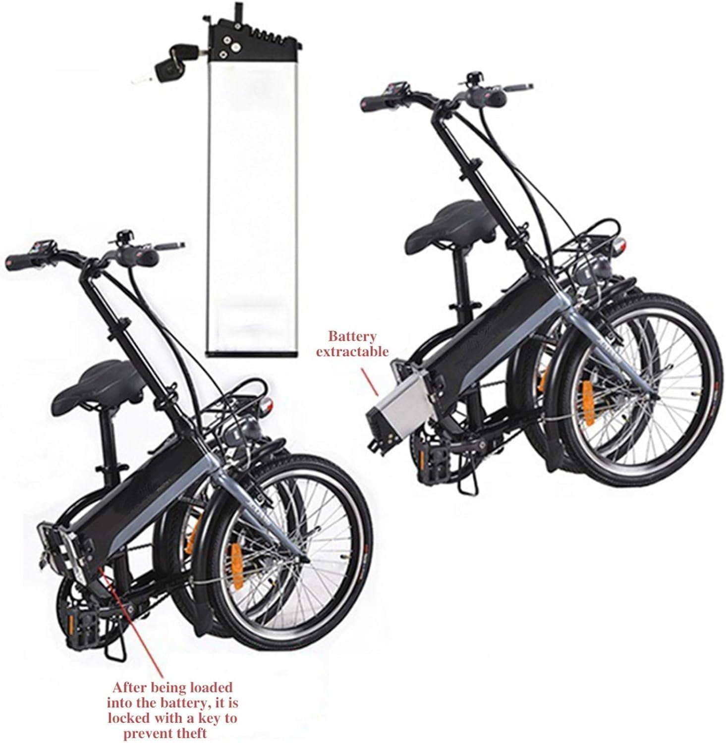 (3-5 days delivery) 48V E-Bike Battery 14Ah for Shengmilo Folding Electric Bike Battery for VTT fatbike pliant marque SMLRO Battery 350w 500w 750w 1000w Motor - Image 5